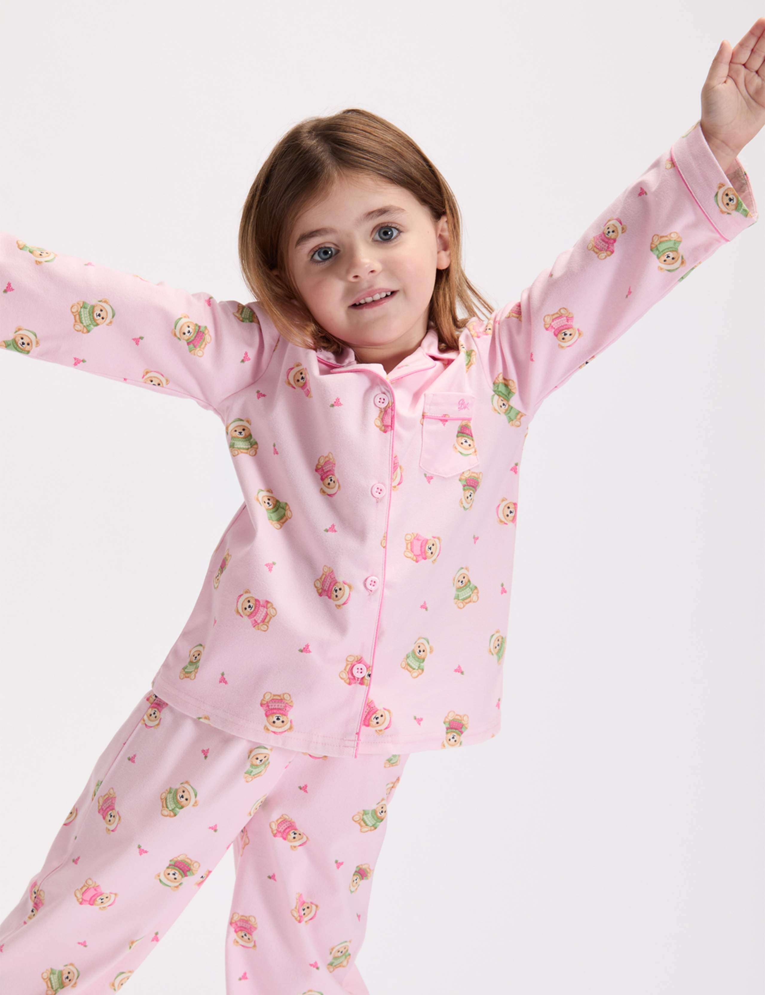Fleece Teddy Bear Pyjamas in a Bag (2-12 Yrs) 4 of 8