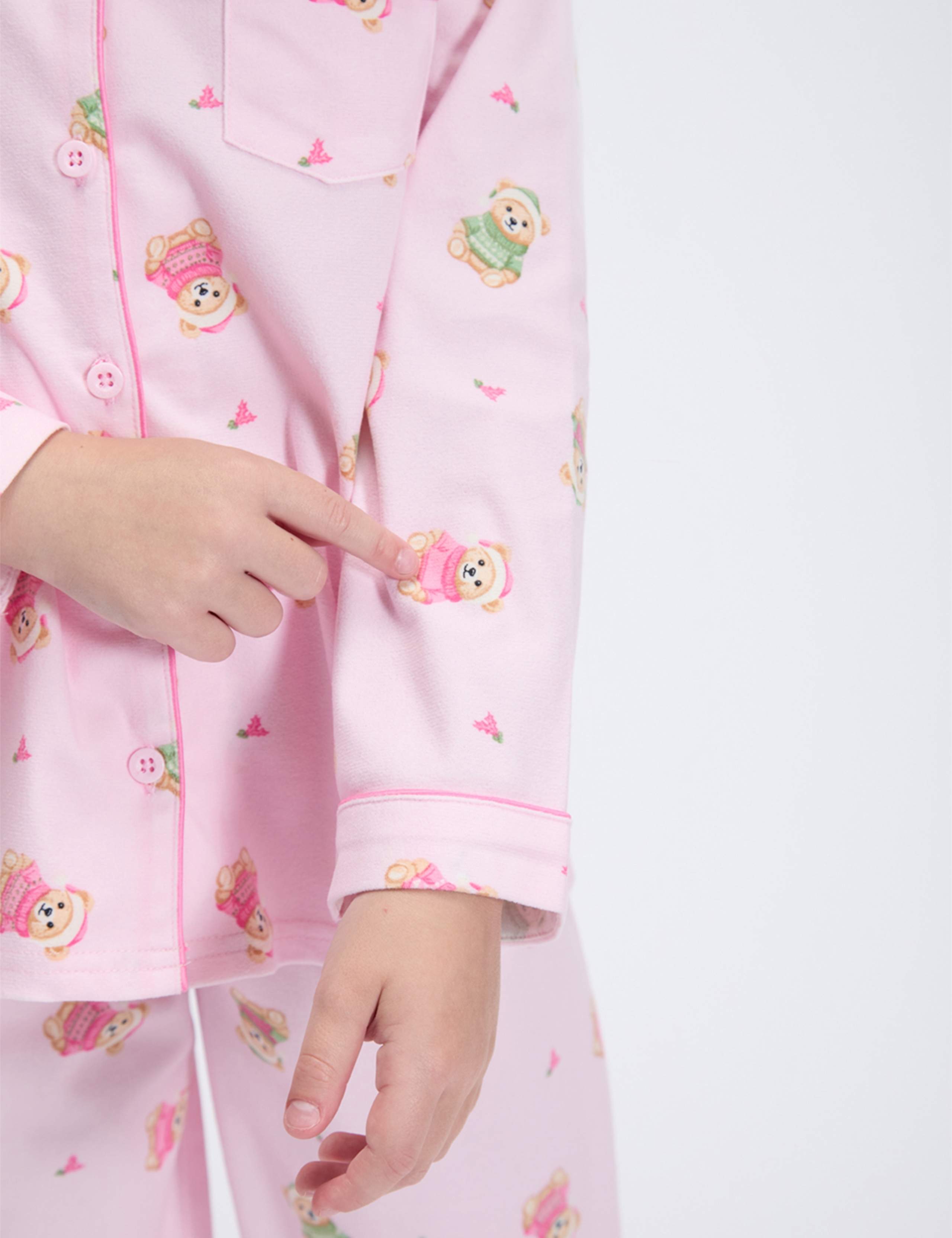 Fleece Teddy Bear Pyjamas in a Bag (2-12 Yrs) 7 of 8
