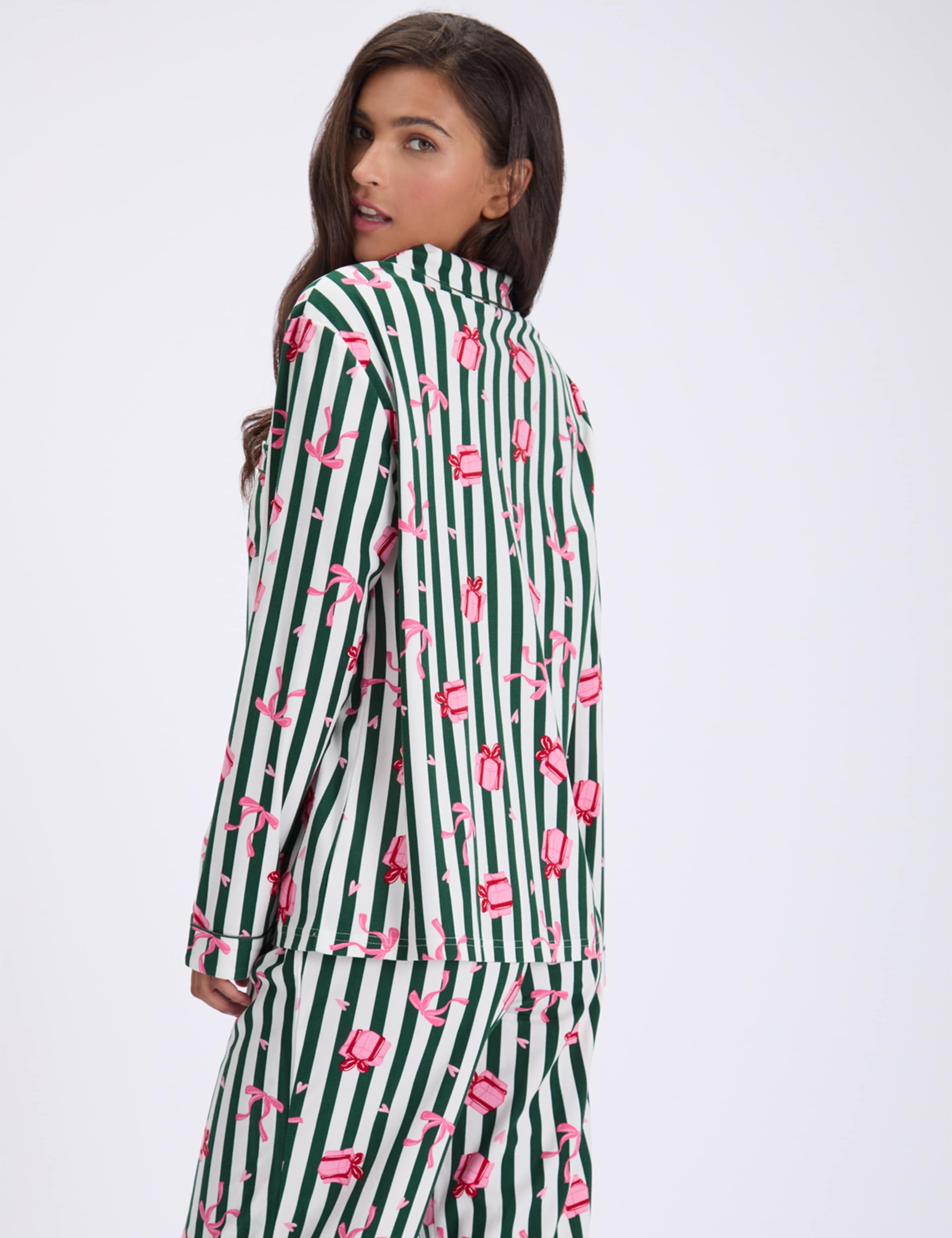 Fleece Striped Pyjamas In A Bag 4 of 8