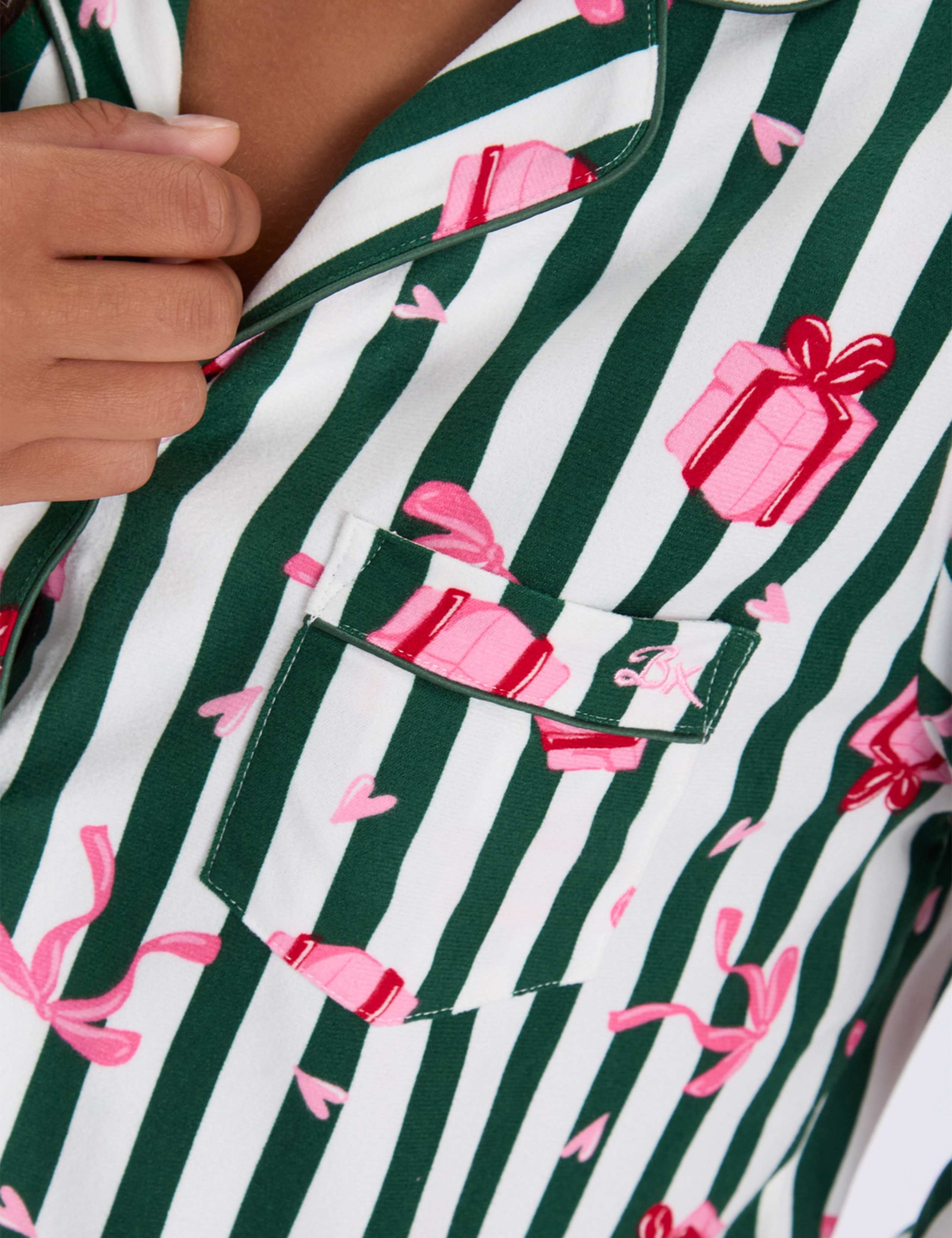 Fleece Striped Pyjamas In A Bag 5 of 8