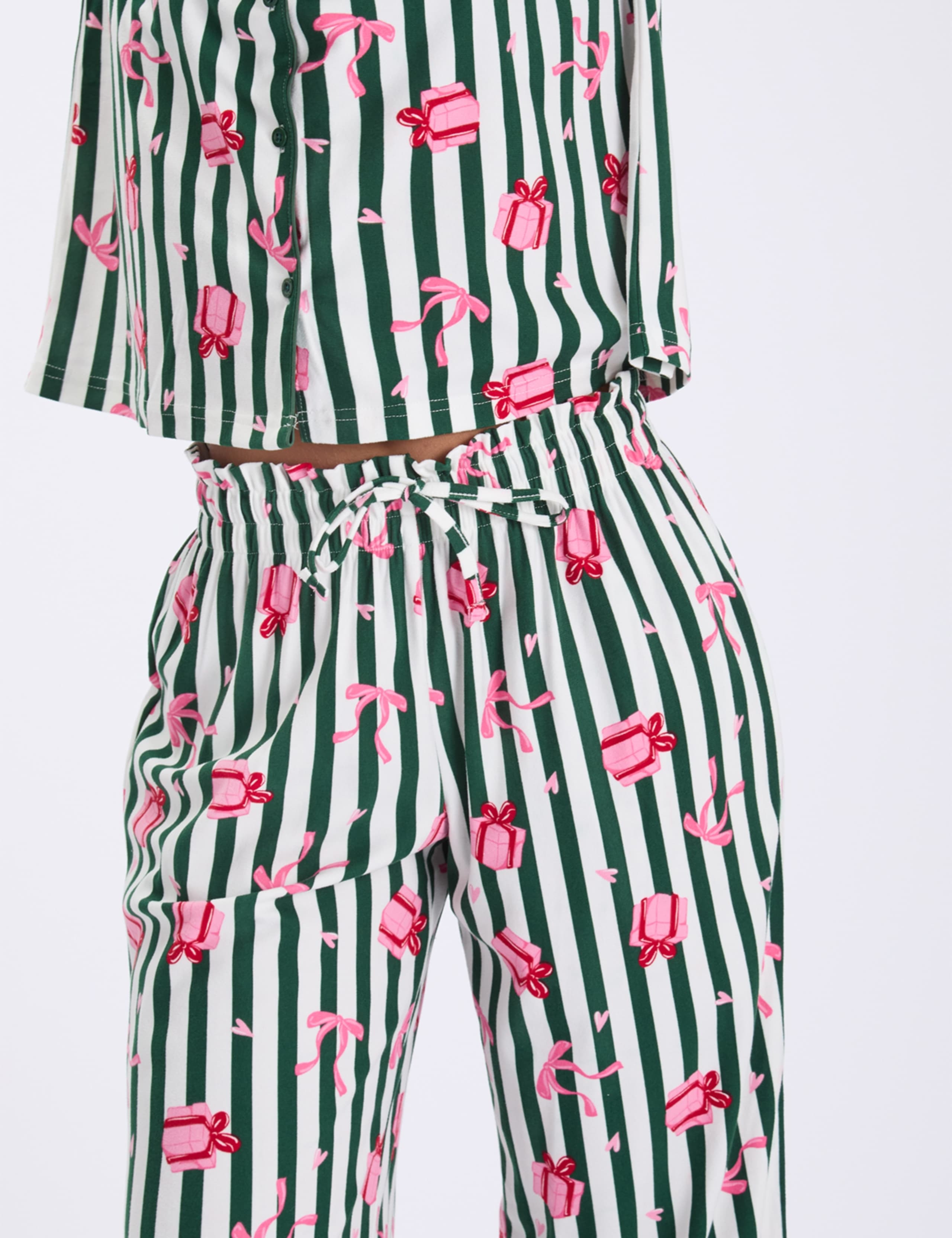 Fleece Striped Pyjamas In A Bag 7 of 8