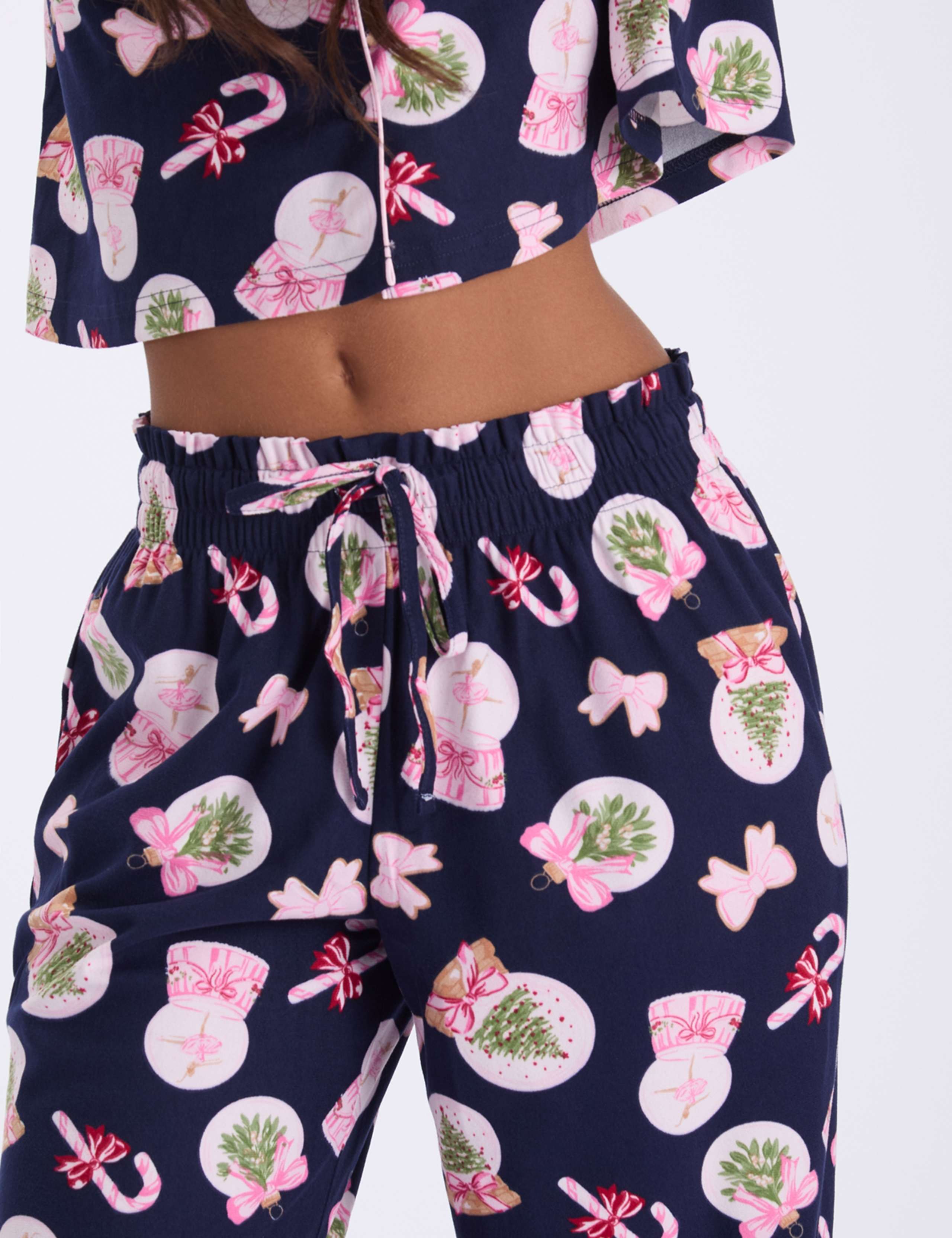 Fleece Snow Globe Pyjama Set in a Bag 5 of 8