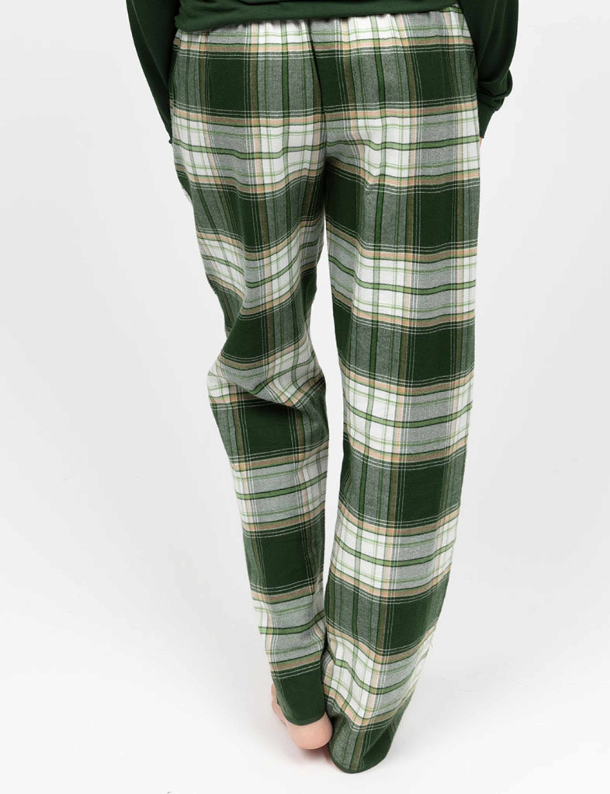 Pure Cotton Checked Pyjama Bottoms 4 of 4