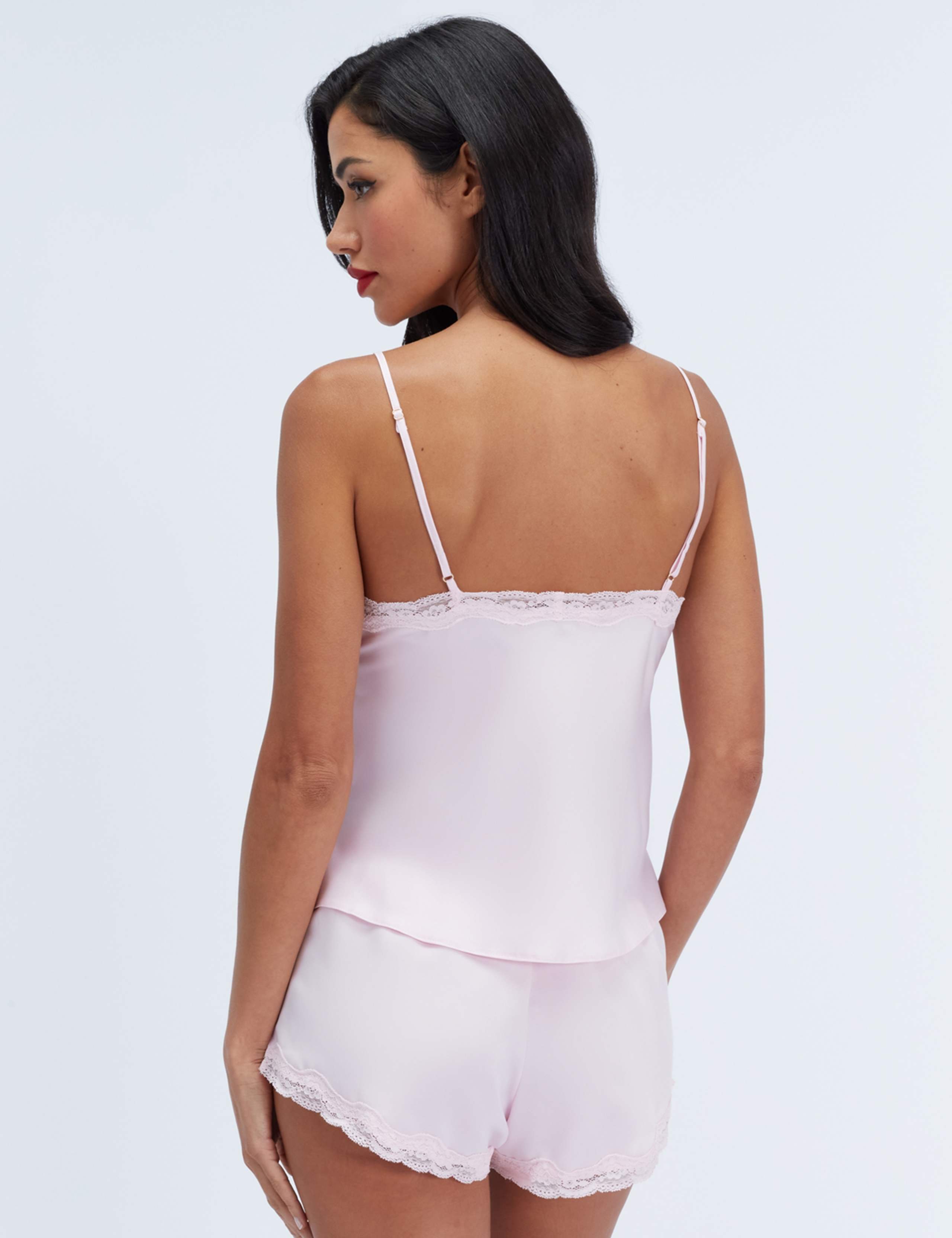 Daisy Satin Lace Pyjama Set 3 of 6