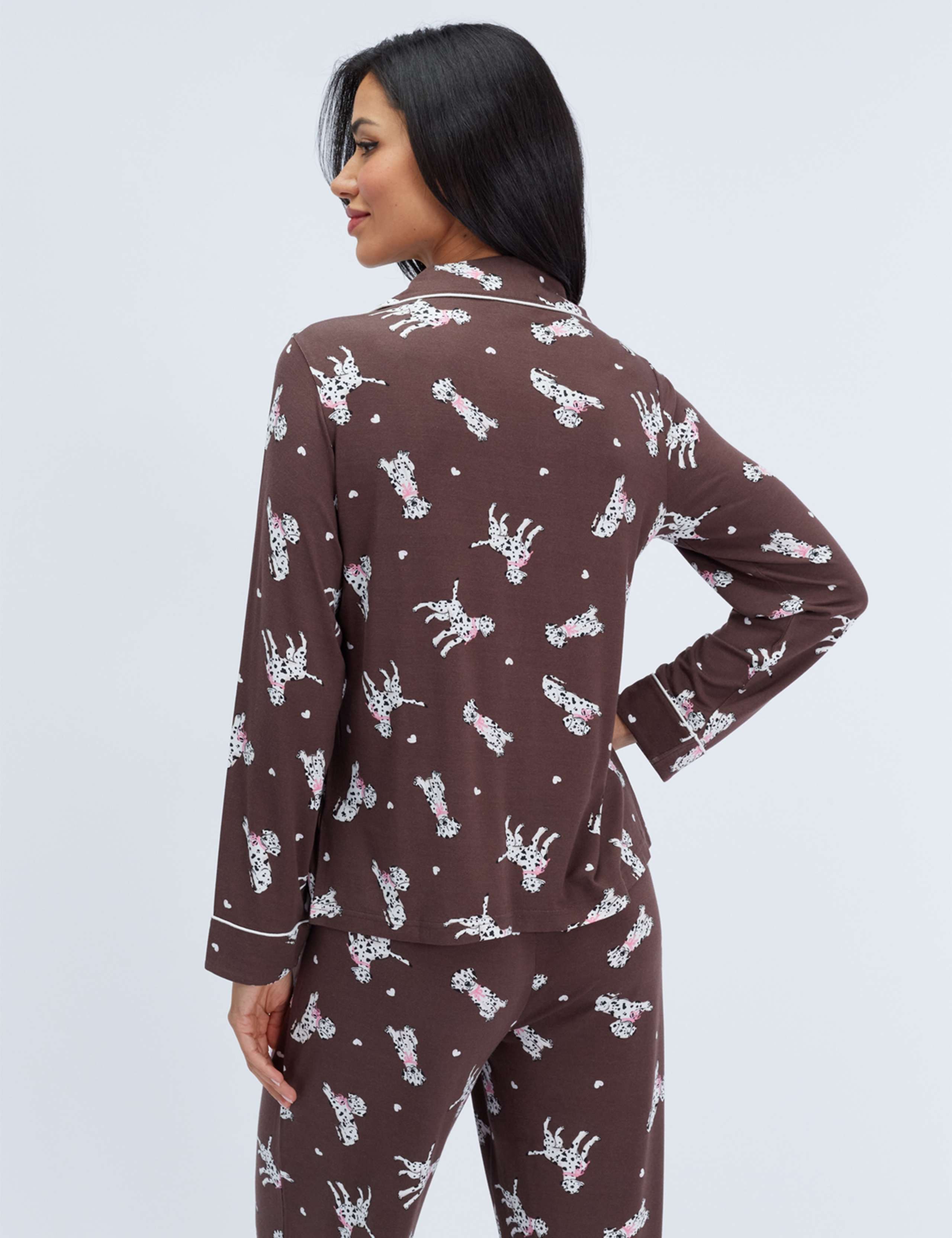 Wide Leg Long Pyjama Set 4 of 7