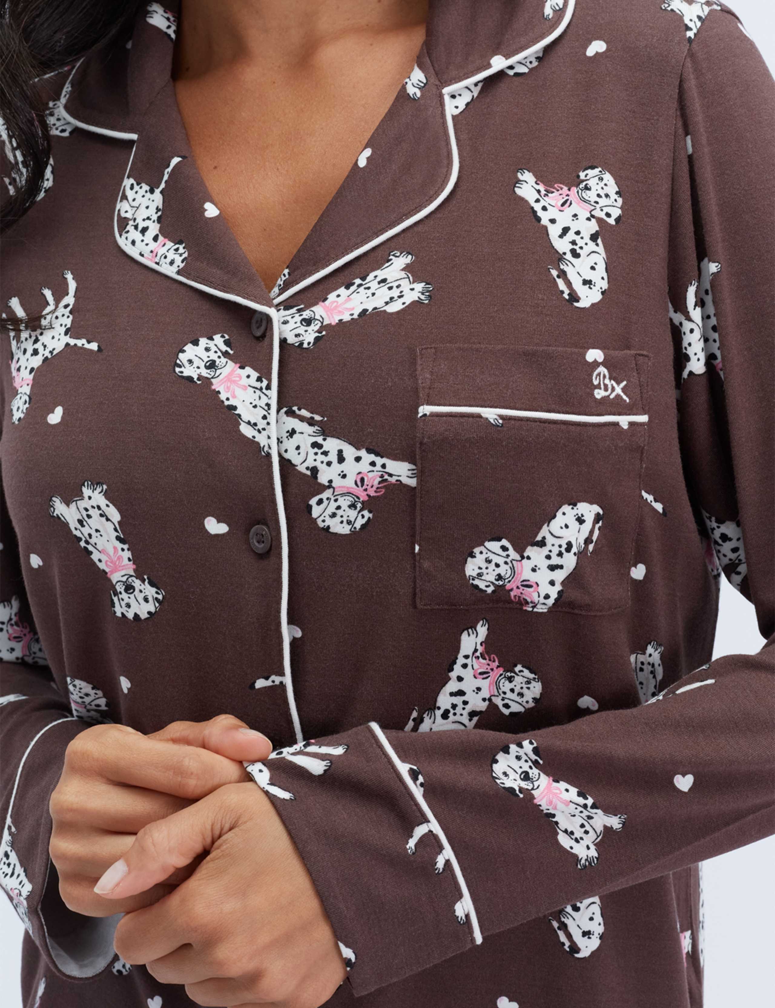 Wide Leg Long Pyjama Set 5 of 7