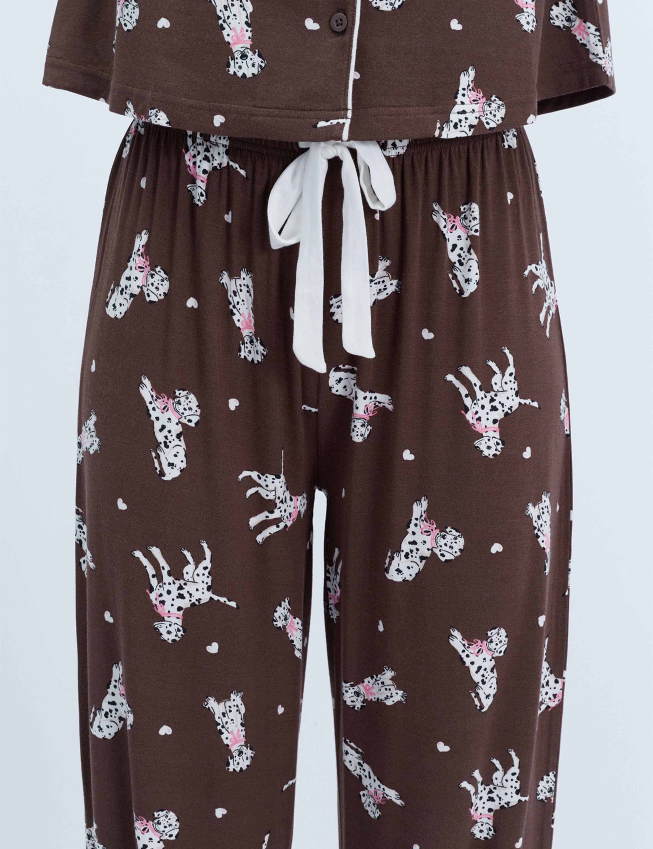 Wide Leg Long Pyjama Set 6 of 7