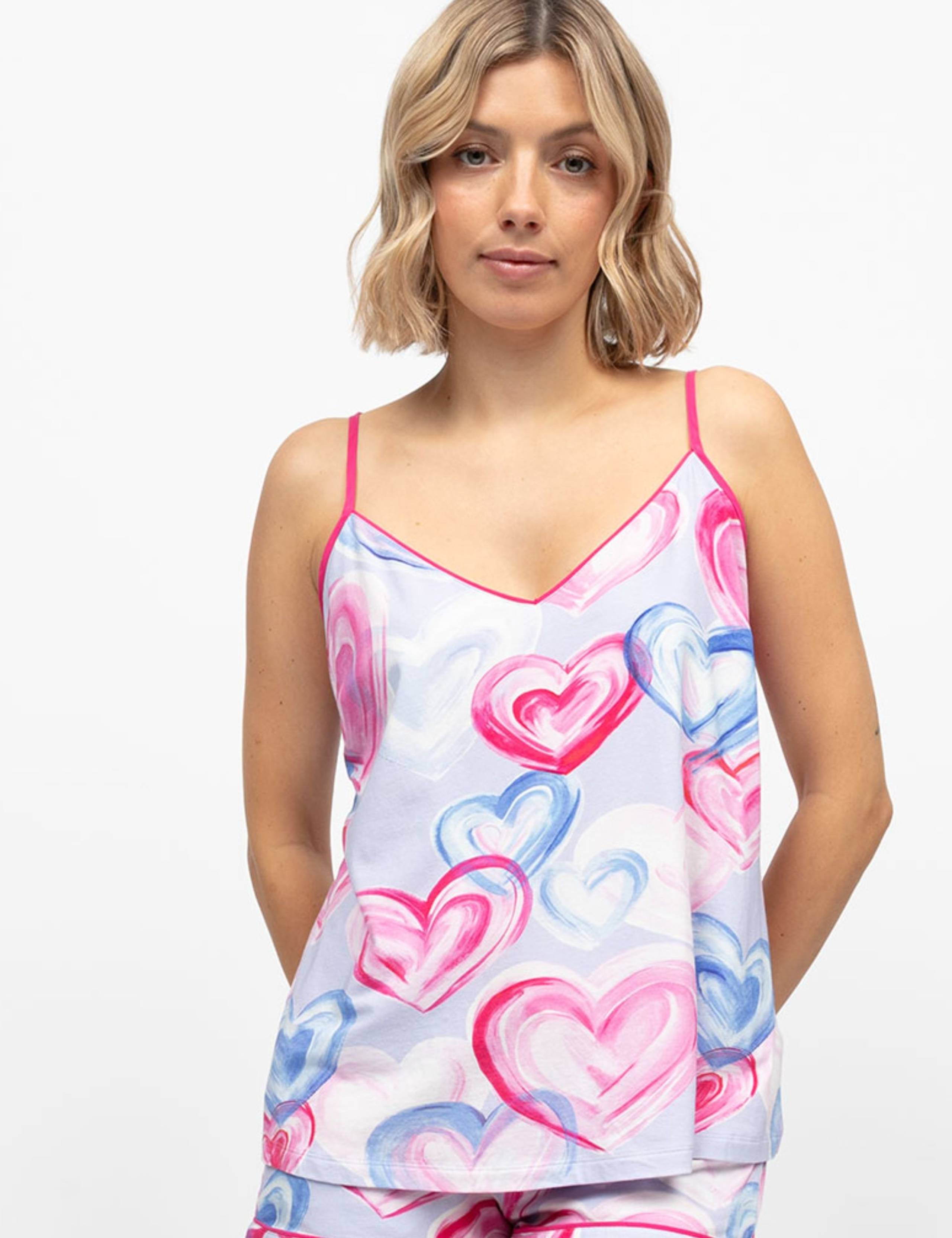 Jersey Heart Print Camisole 3 of 4