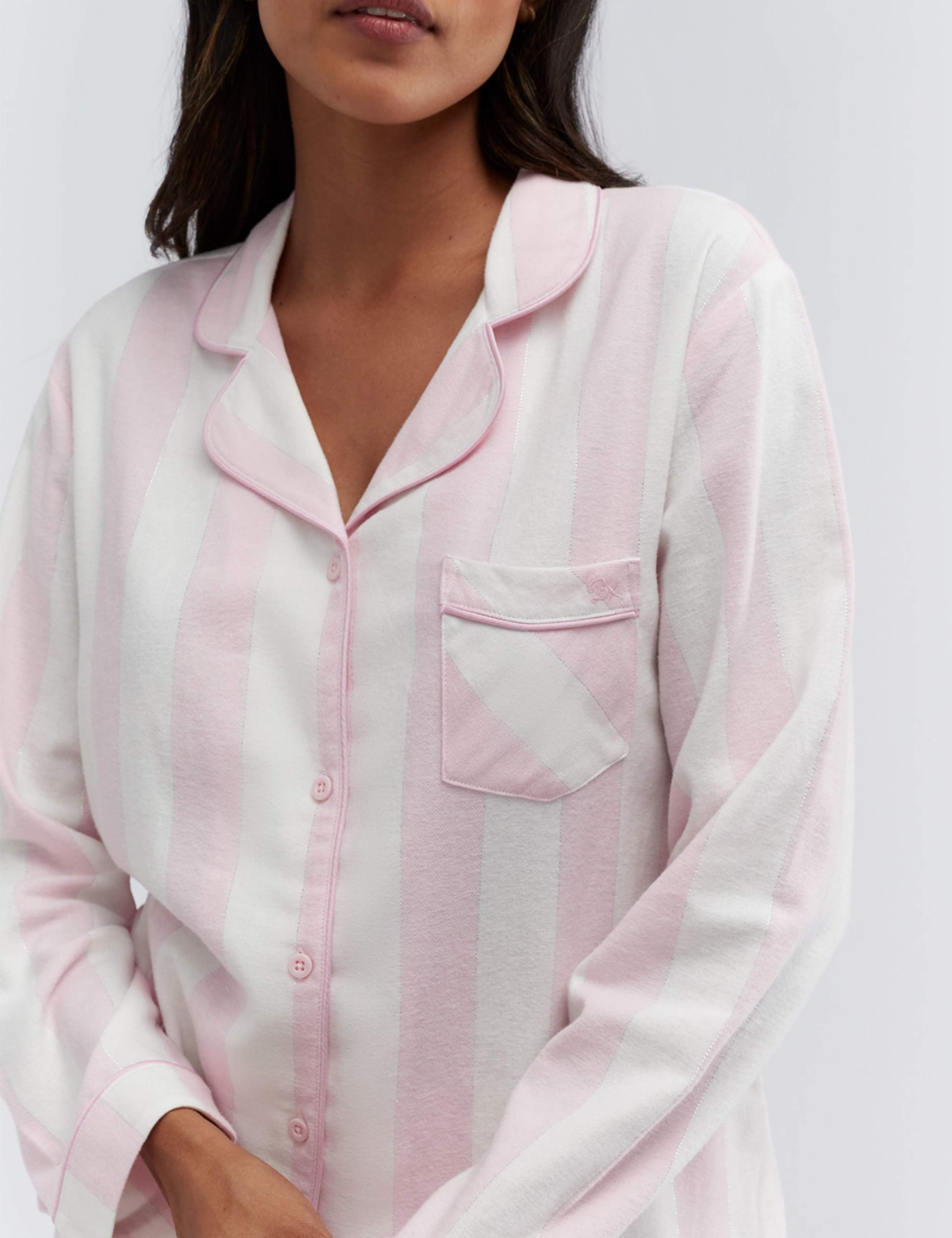 Cotton Rich Striped Pyjamas in a Bag 7 of 12