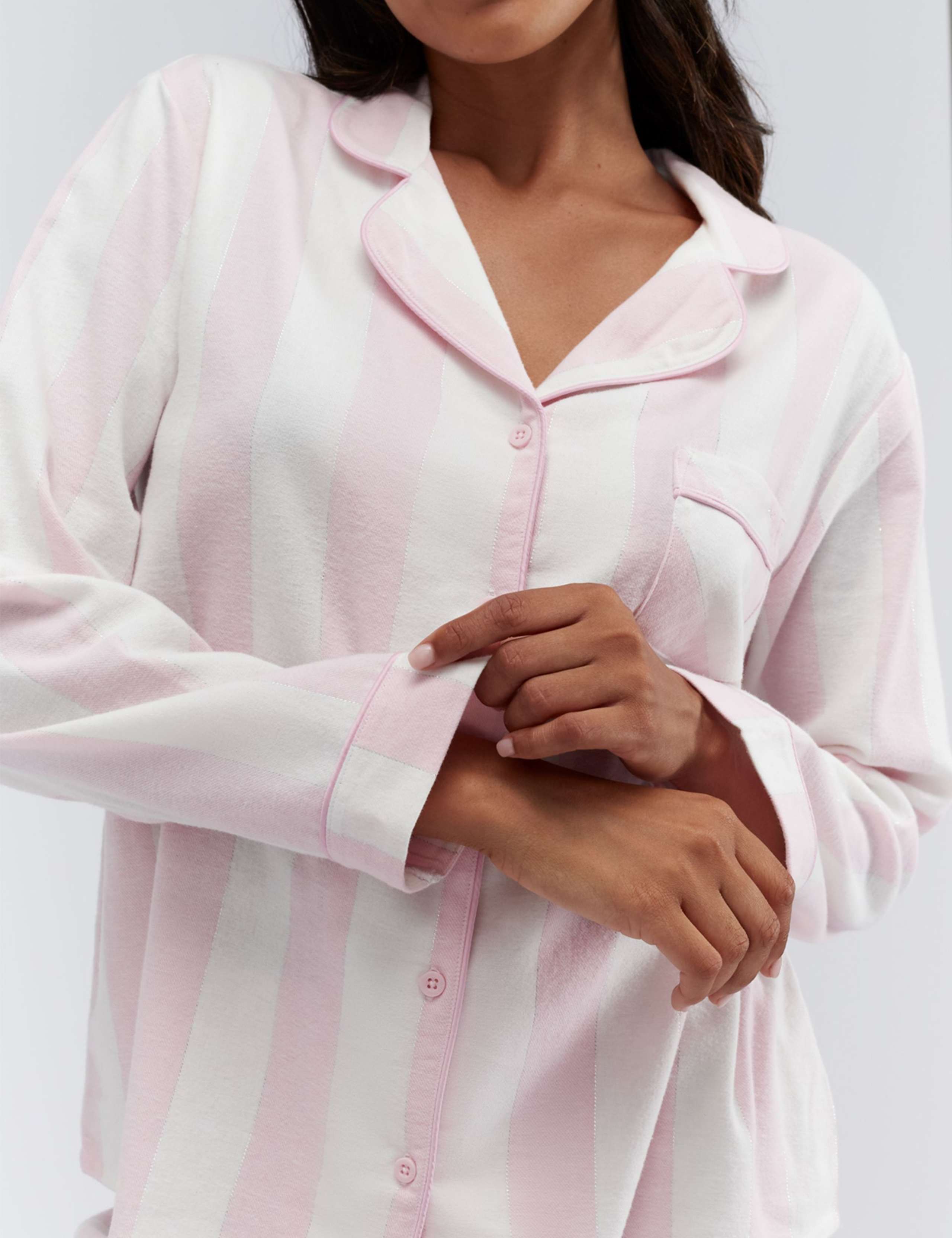 Cotton Rich Striped Pyjamas in a Bag 8 of 12