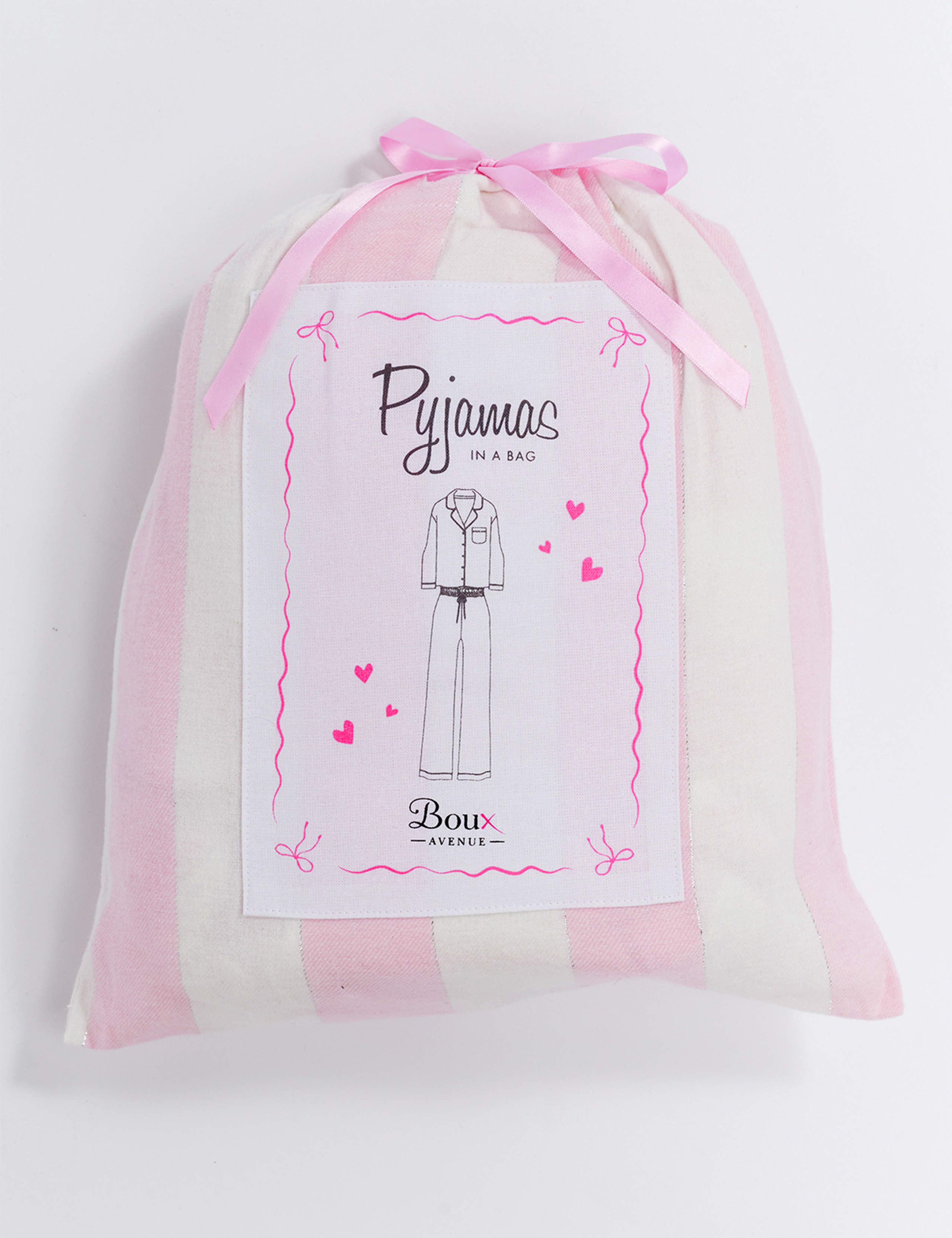Cotton Rich Striped Pyjamas in a Bag 2 of 12