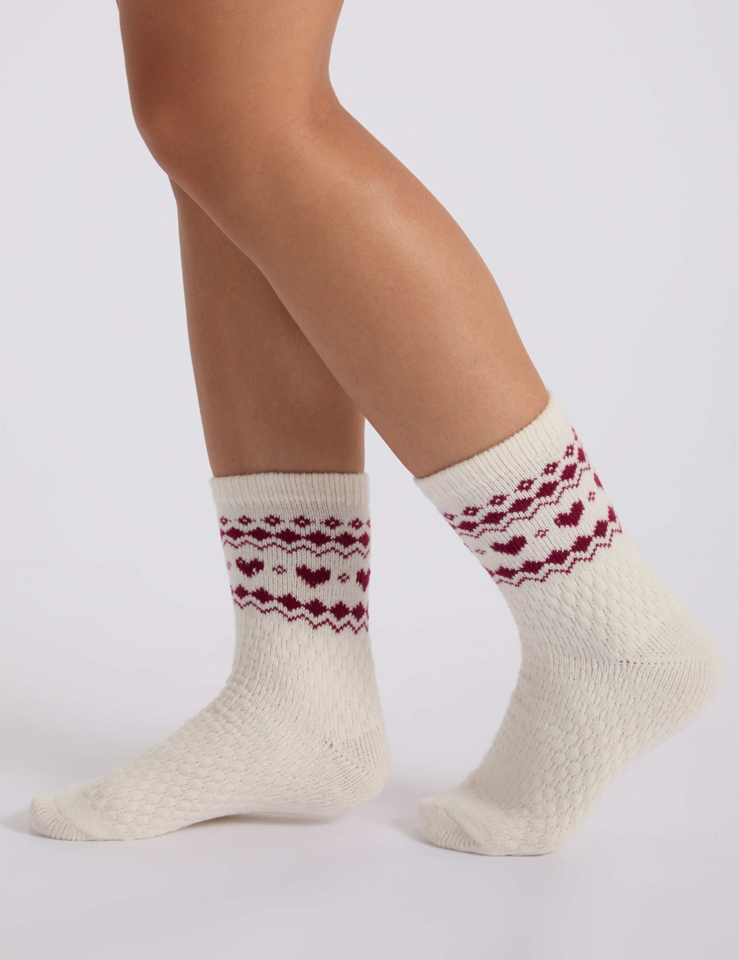 2 Pack Patterned Ankle High Socks 4 of 6