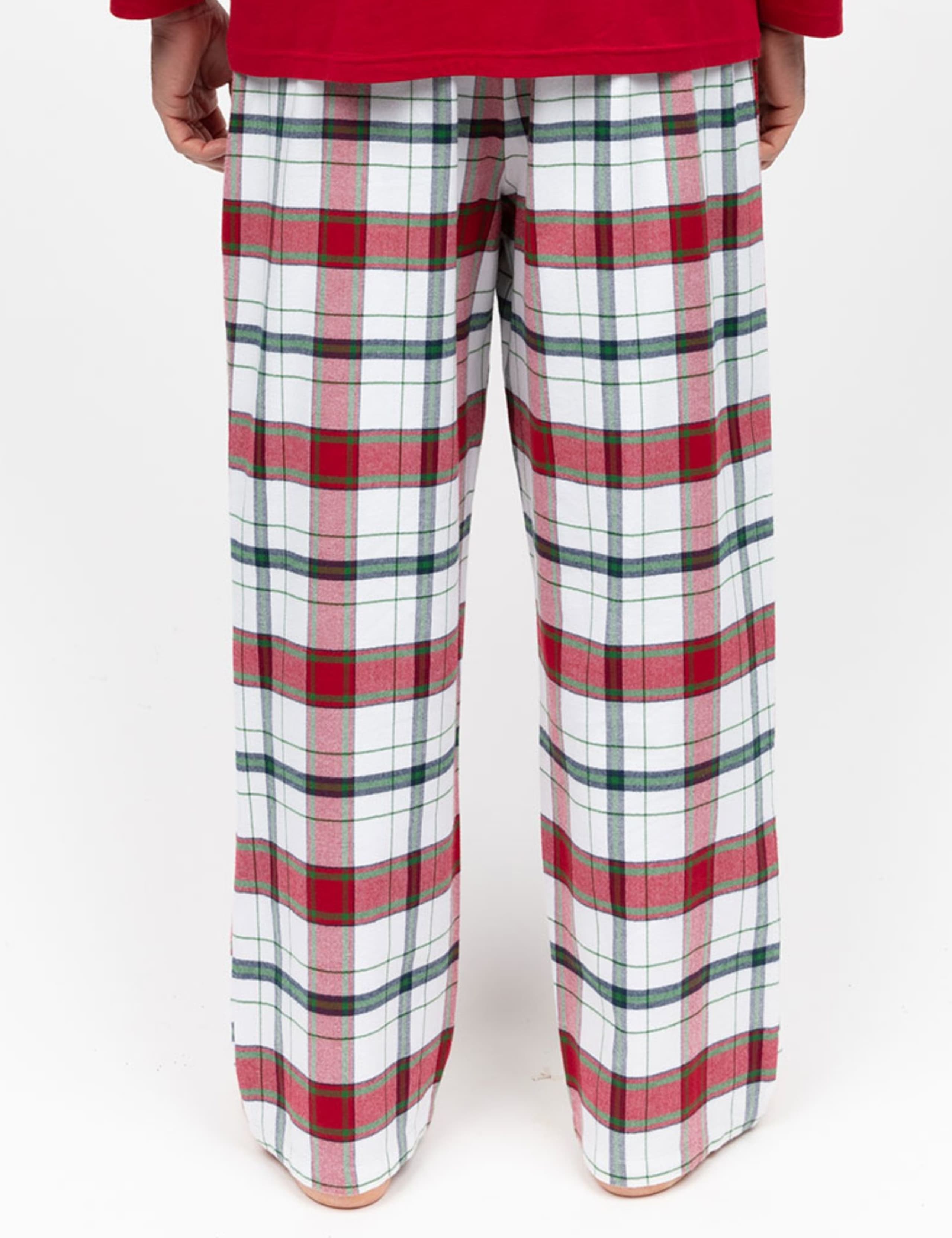 Brushed Cotton Checked Family Christmas Pyjama Bottoms 4 of 4