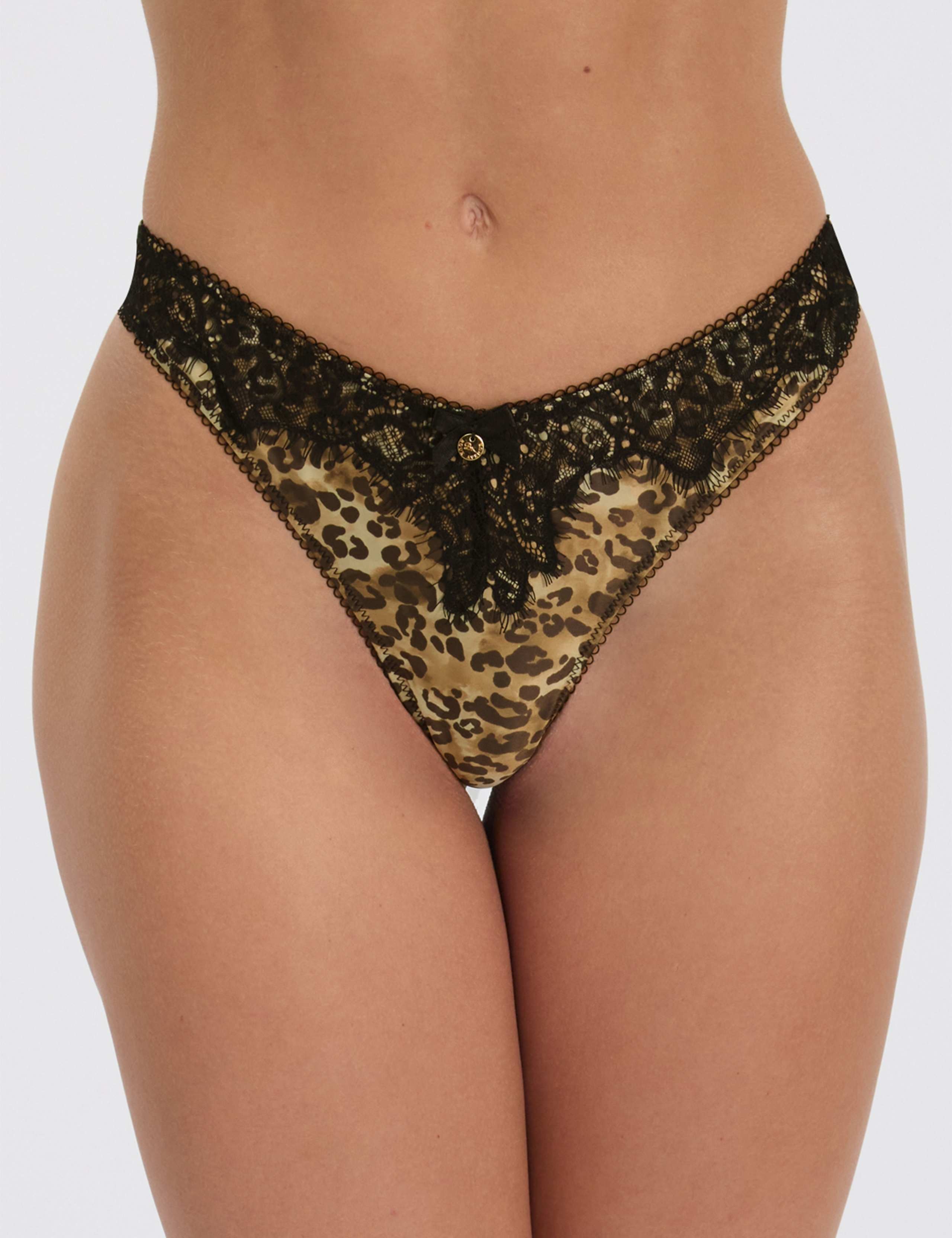 Odetta Satin High Rise Thong 1 of 4