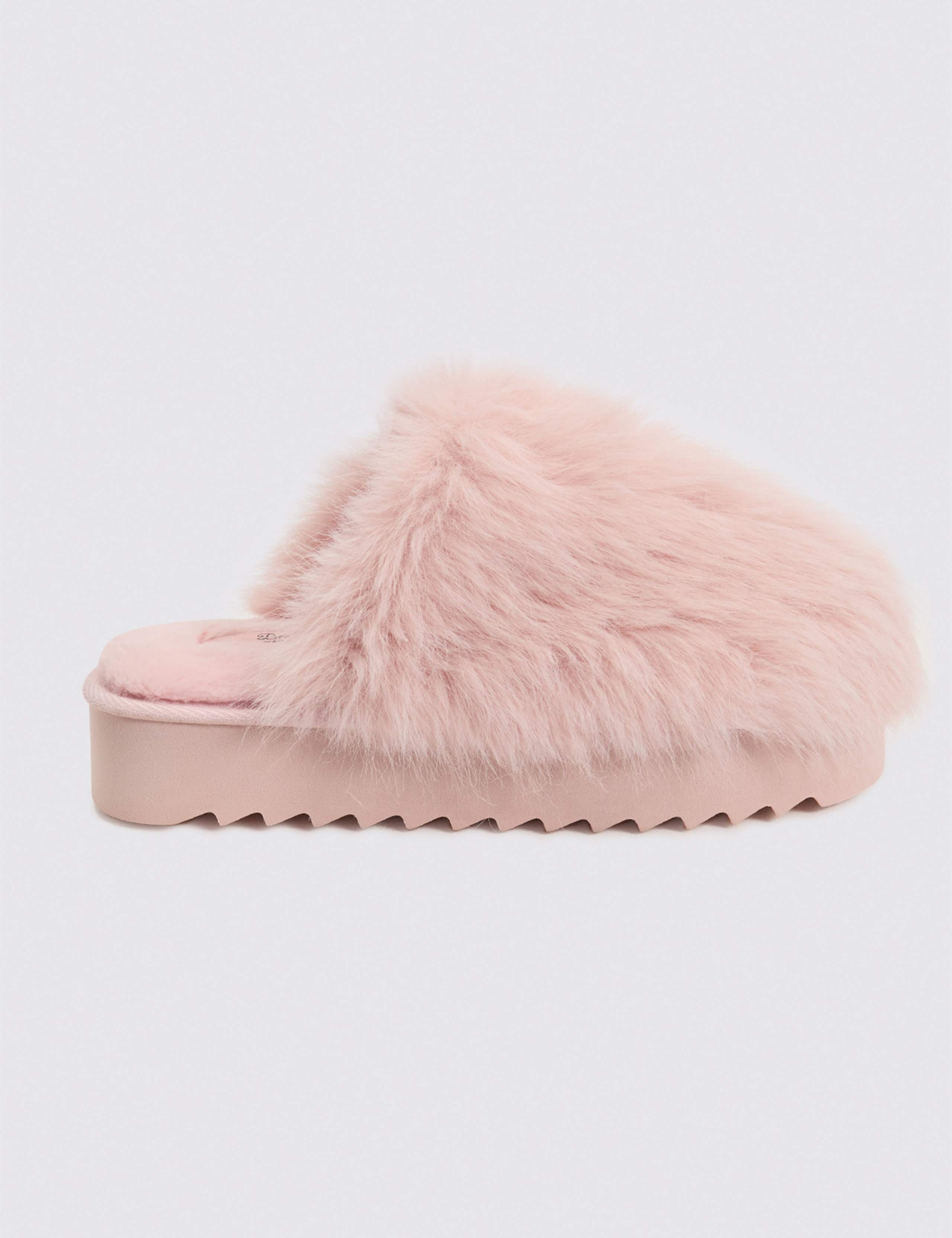Fluffy Platform Mule Slippers 2 of 4