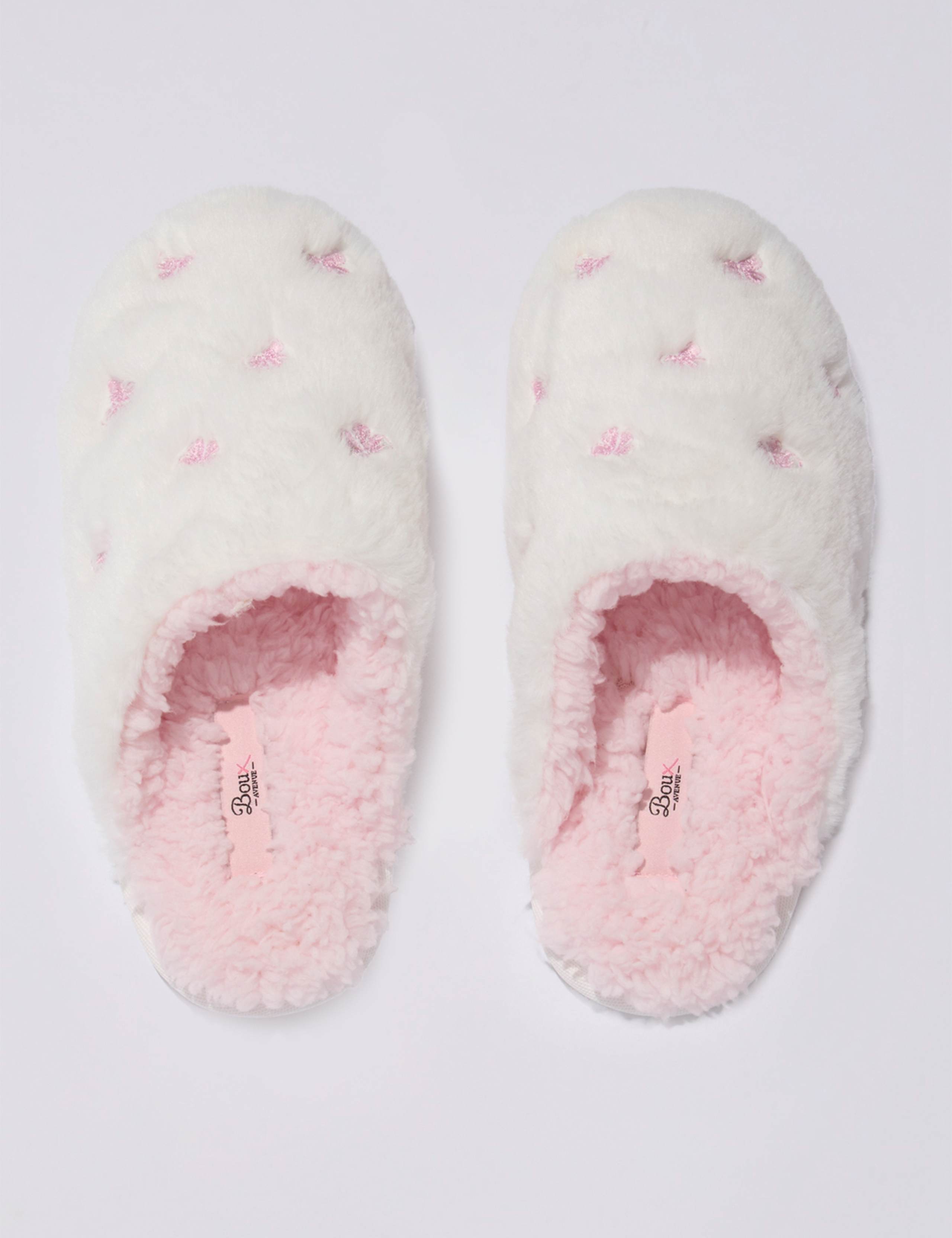 Fluffy Bow Mule Slippers 3 of 6