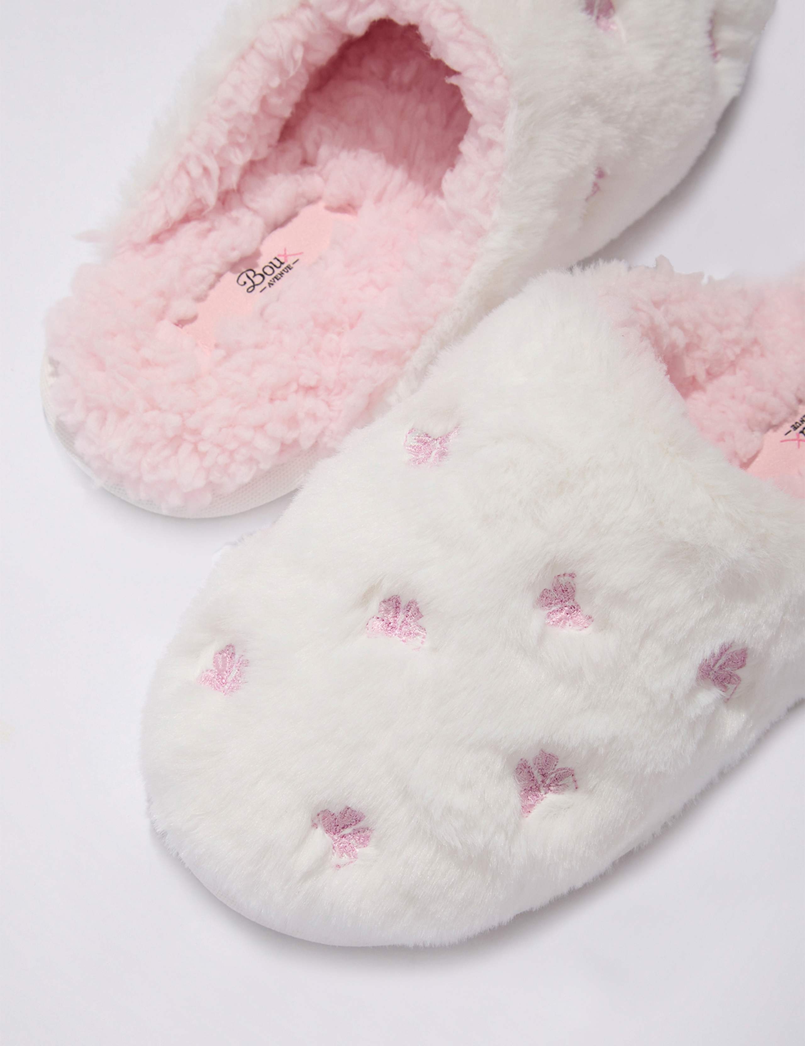 Fluffy Bow Mule Slippers 6 of 6