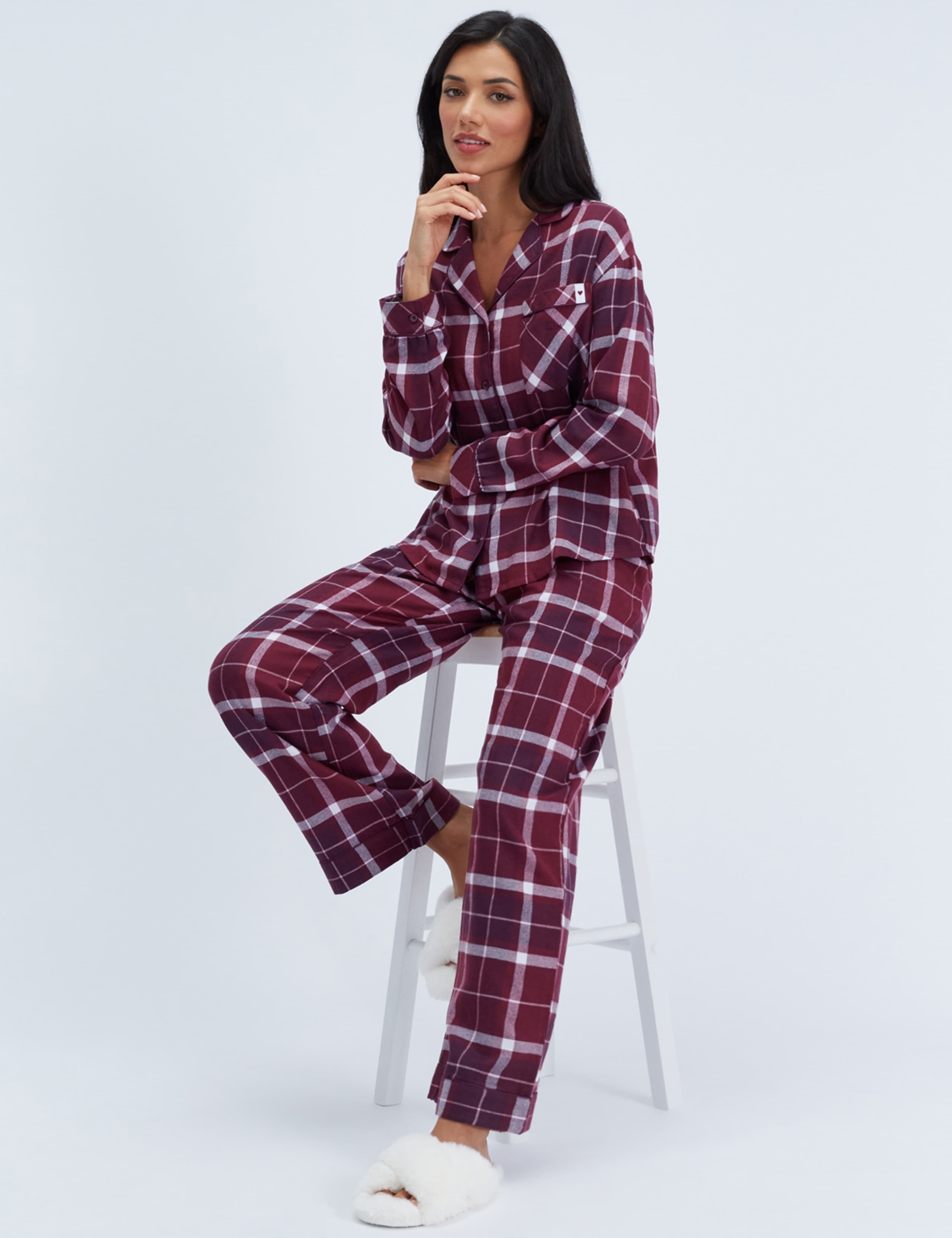 Somerville Checked Pyjama Top 3 of 8