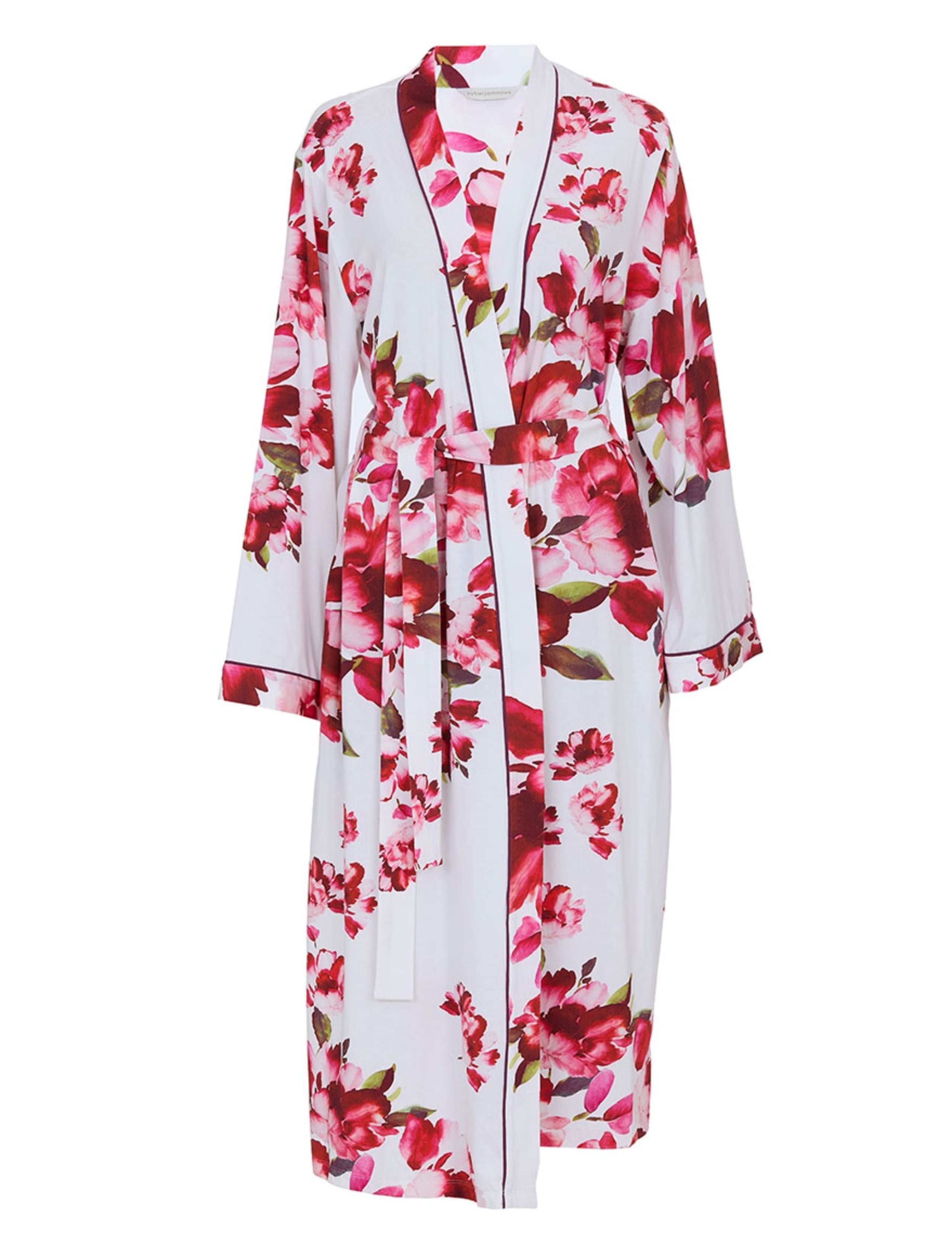 Cotton Modal Floral Dressing Gown 2 of 3