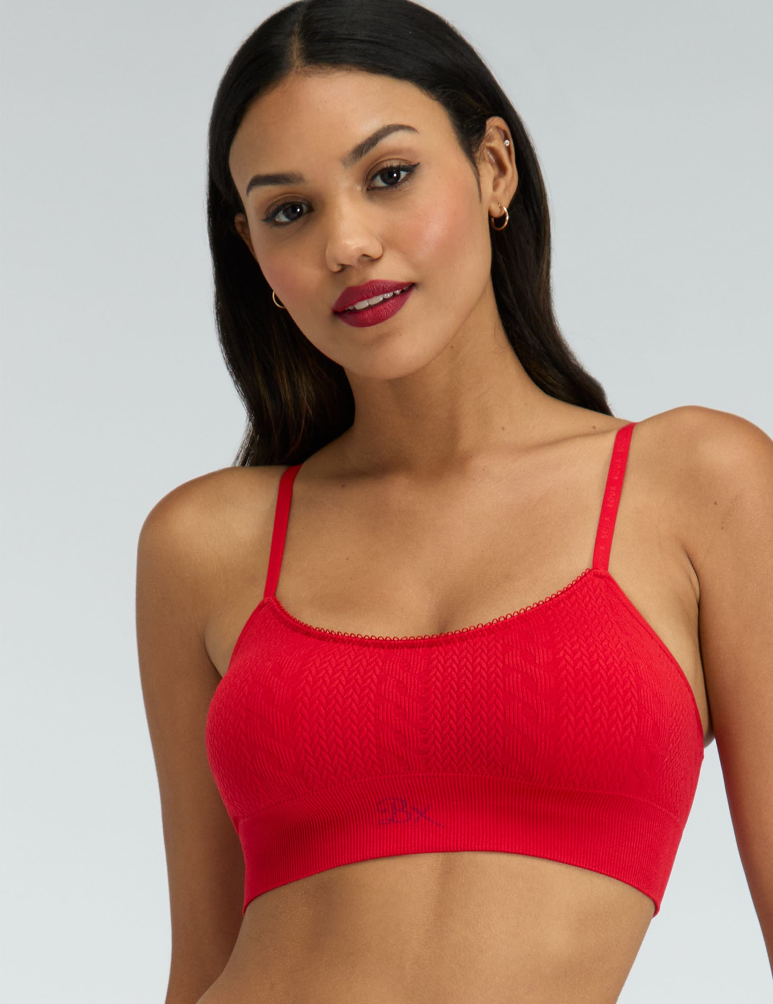 Cable Knit Seamless Bralette A-E 1 of 6
