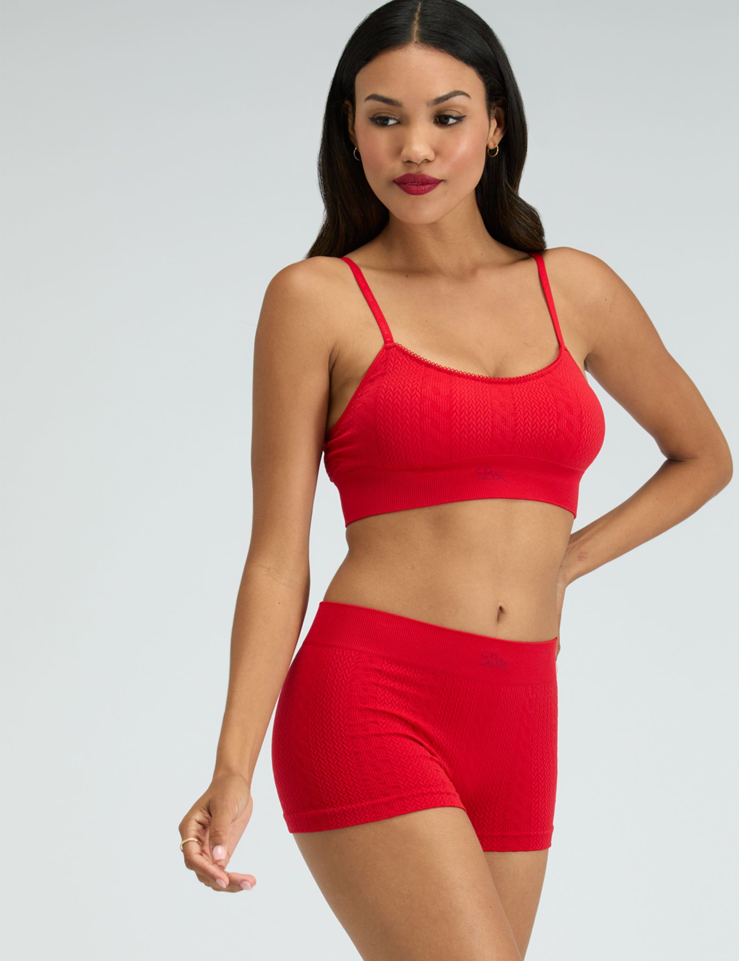 Cable Knit Seamless Bralette A-E 3 of 6