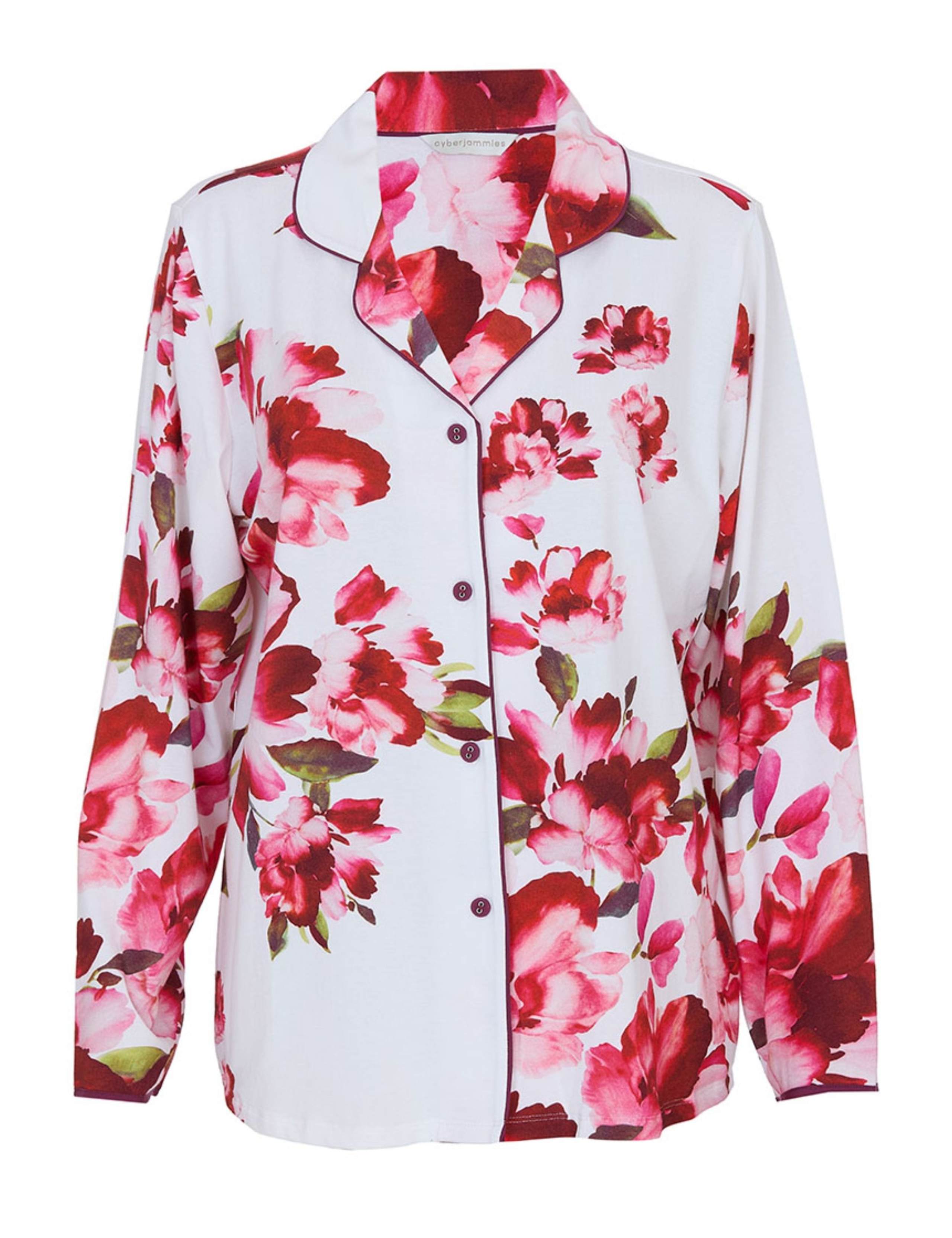 Jersey Floral Print Pyjama Top 2 of 4