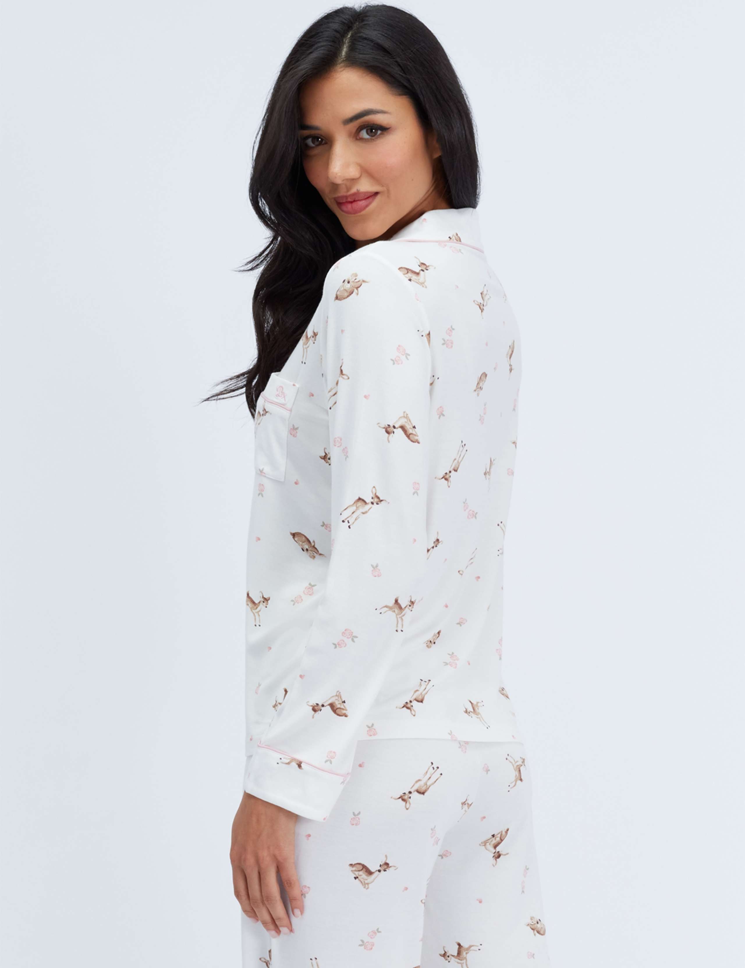 Christmas Deer Print Pyjama Set 4 of 8