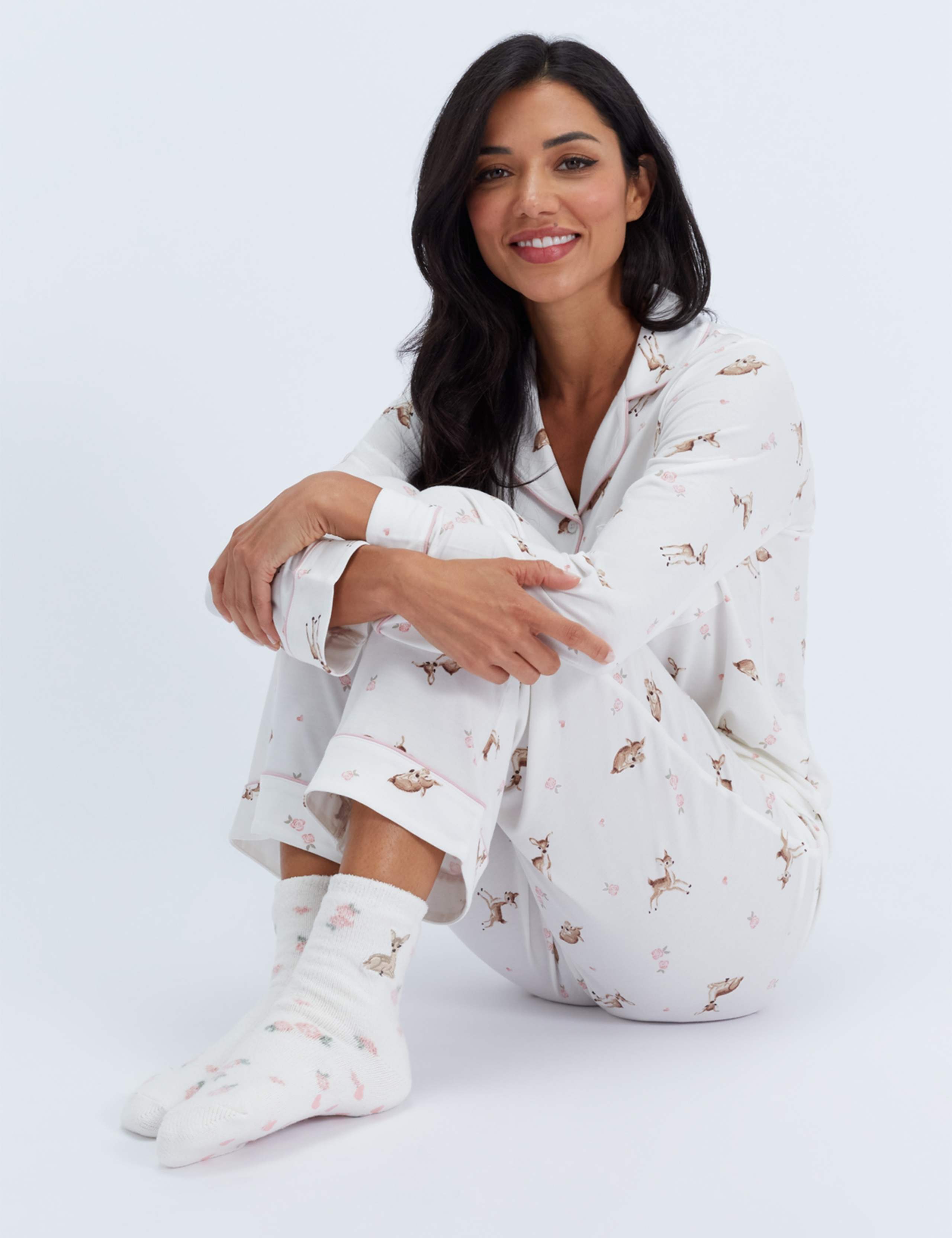 Christmas Deer Print Pyjama Set 5 of 8