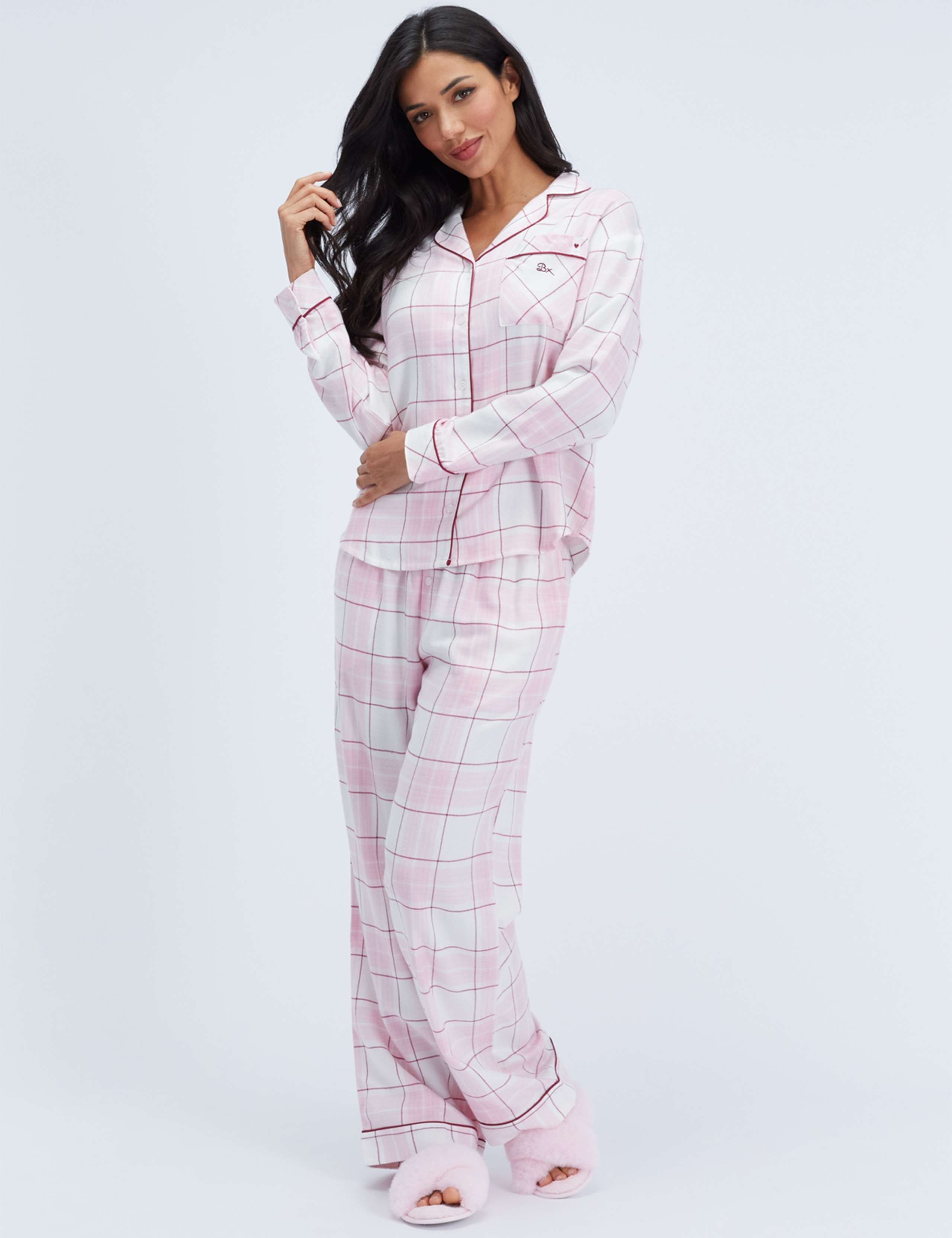 Somerville Wide Leg Long Pyjama Bottoms 3 of 6