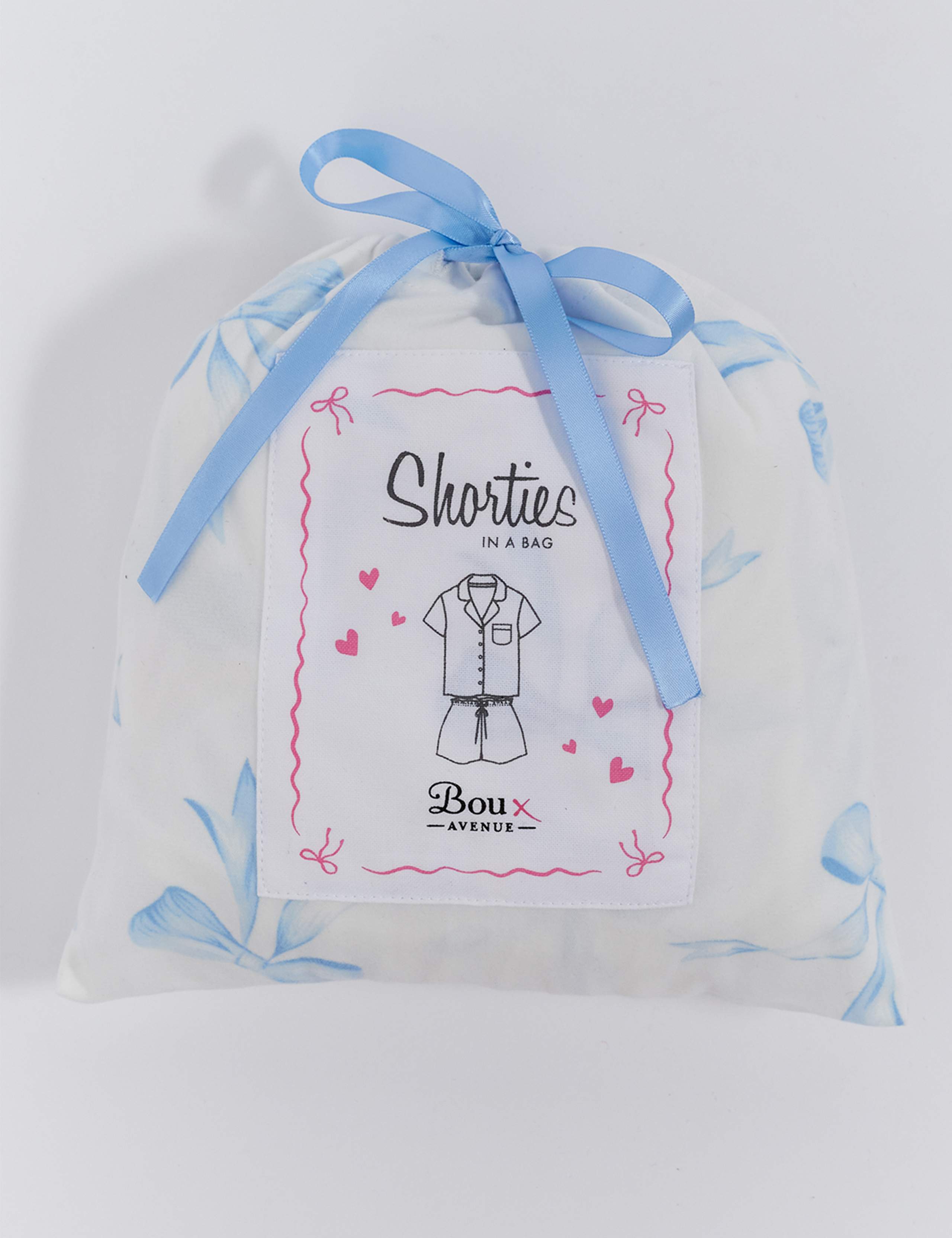 Bow Print Shortie Pyjamas in a Bag 4 of 8