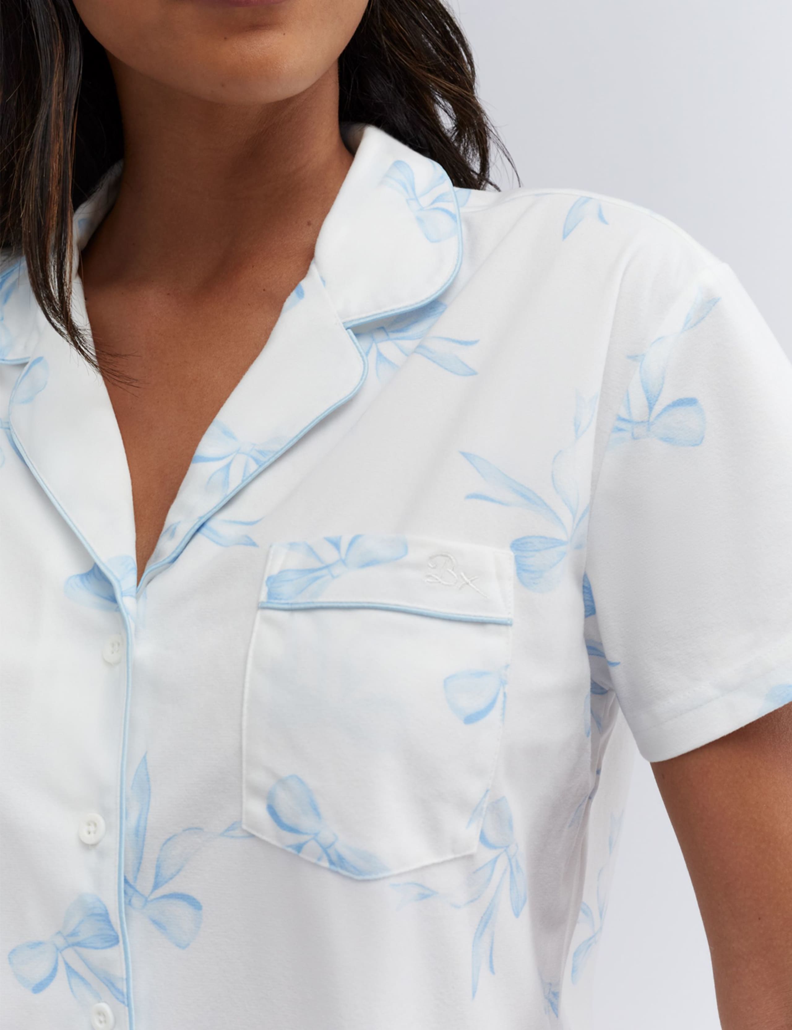 Bow Print Shortie Pyjamas in a Bag 5 of 8