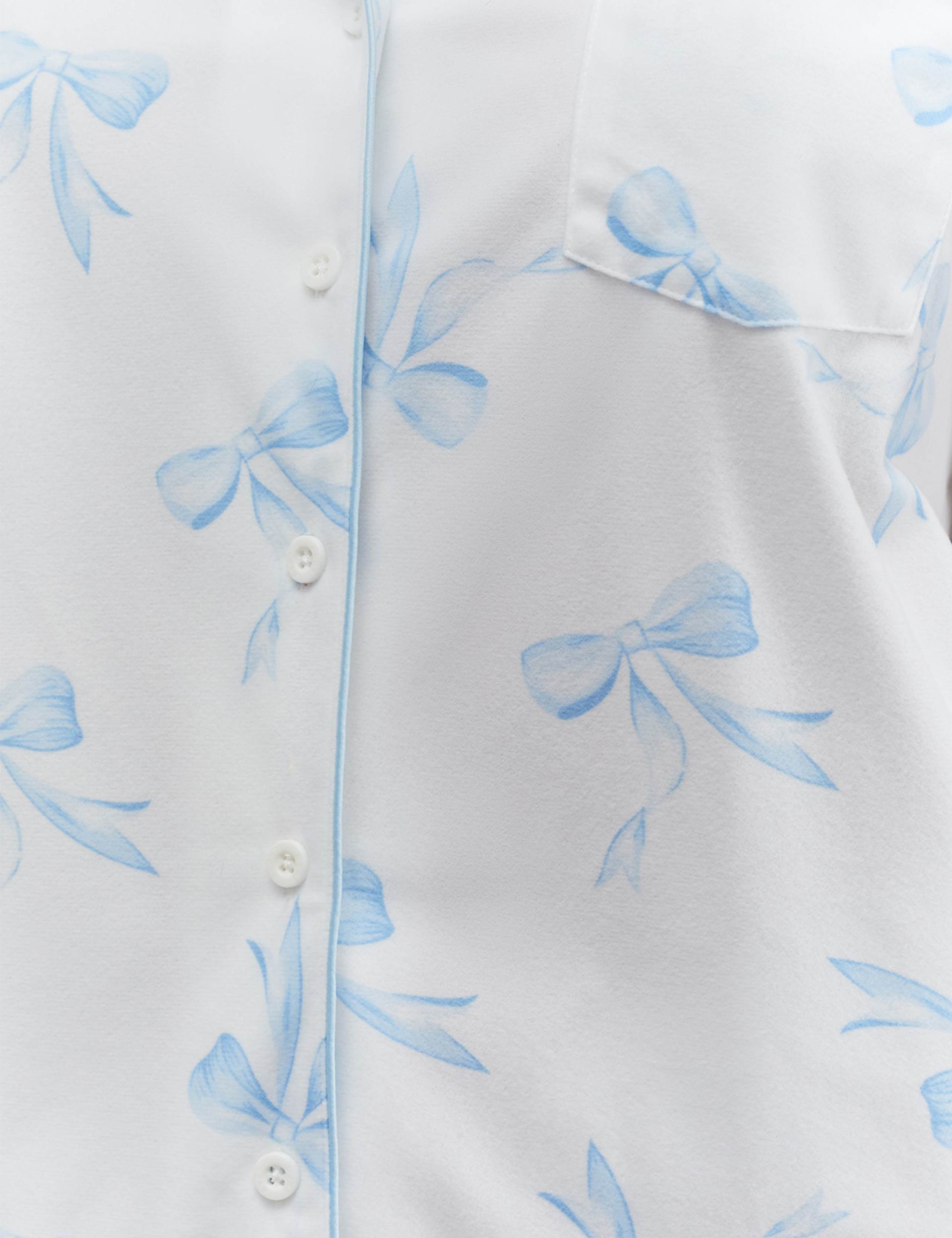 Bow Print Shortie Pyjamas in a Bag 7 of 8