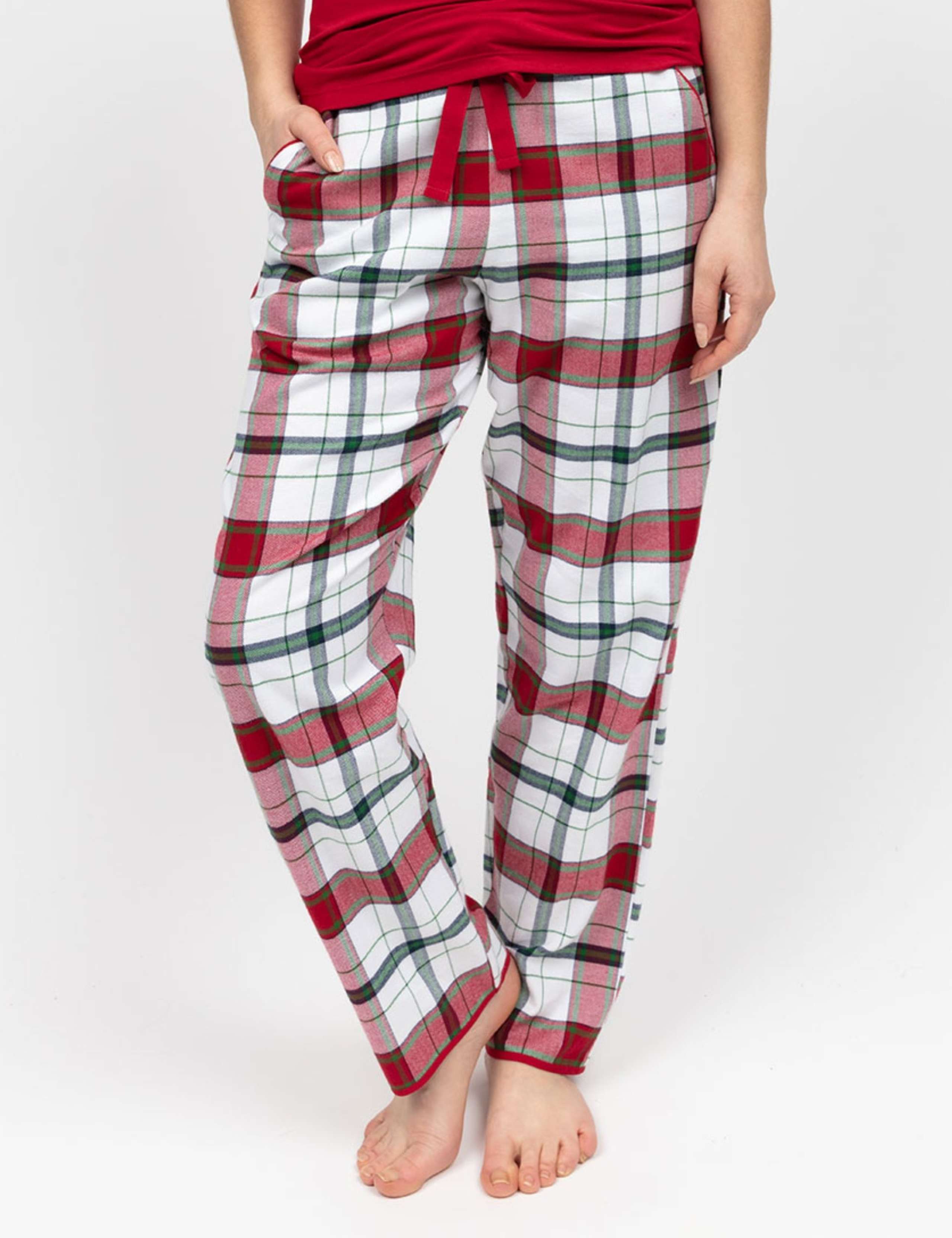 Brushed Cotton Checked Family Christmas Pyjama Bottoms 3 of 4