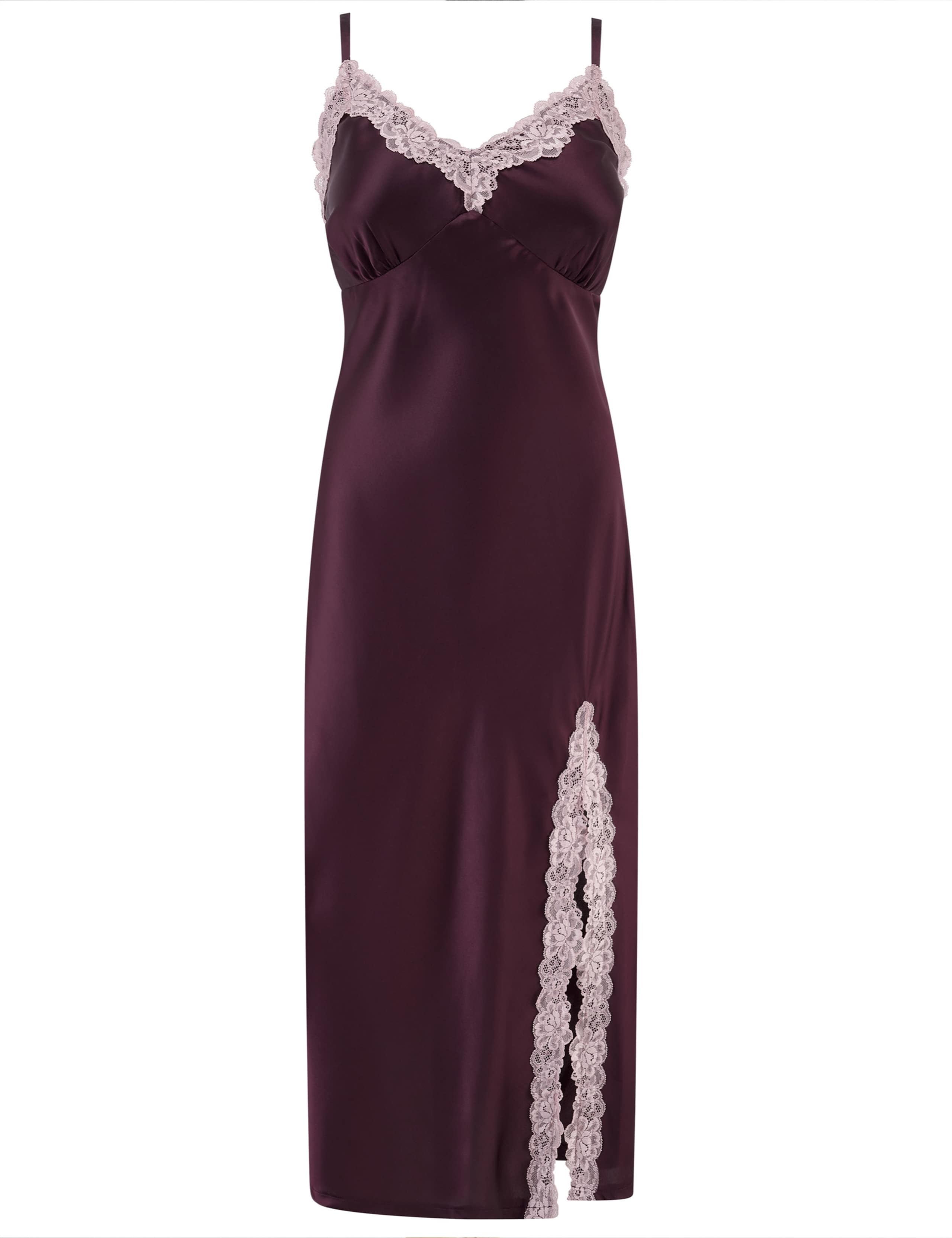 Satin & Lace Strappy Chemise 2 of 9