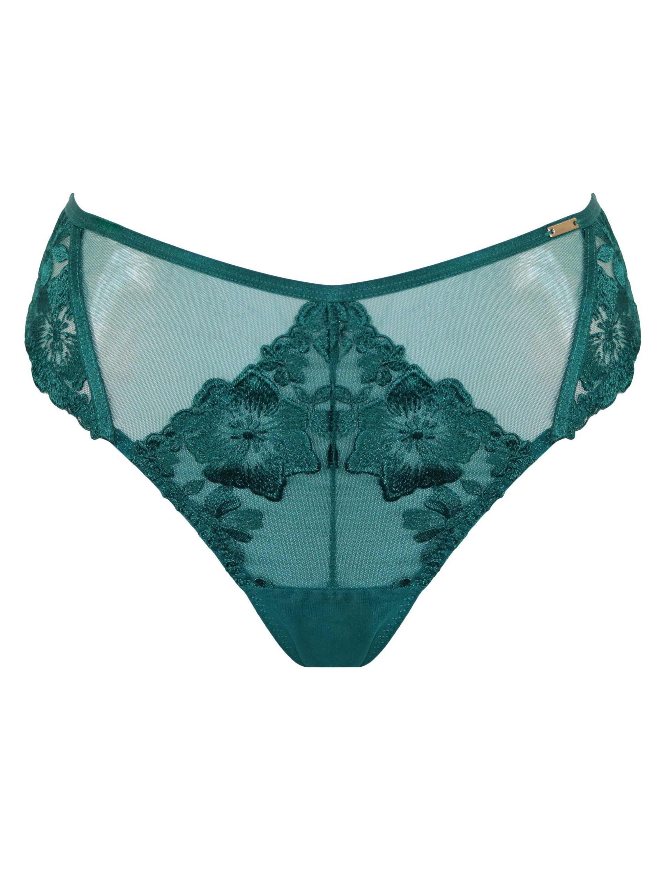 India Floral Mesh High Leg Knickers 2 of 7