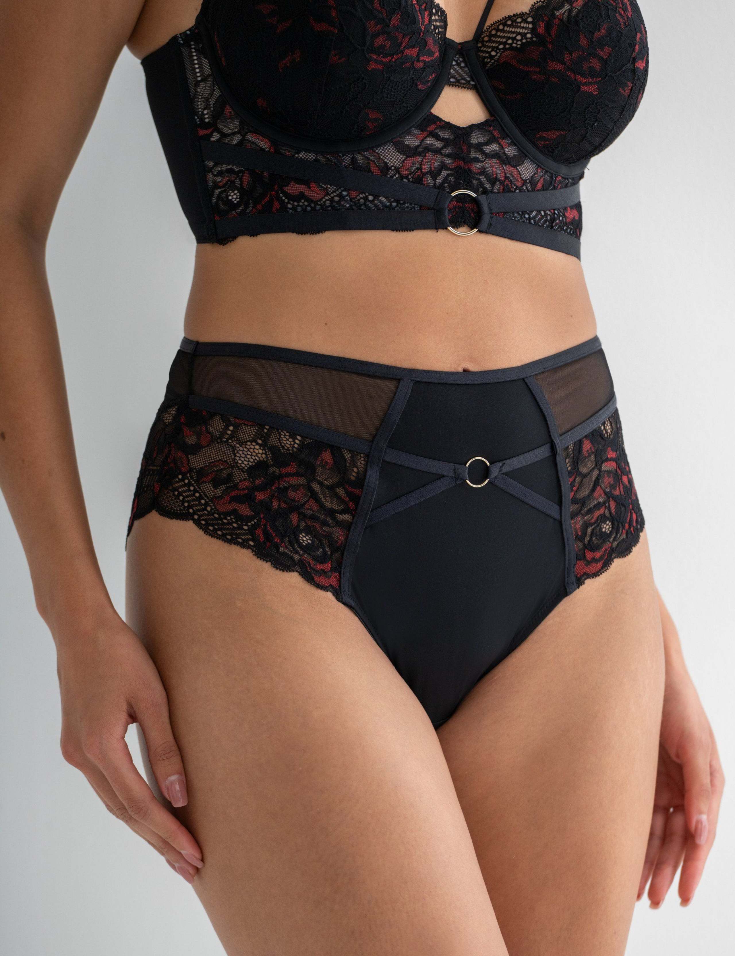 After Dark Lace High Waisted Briefs 8 of 8