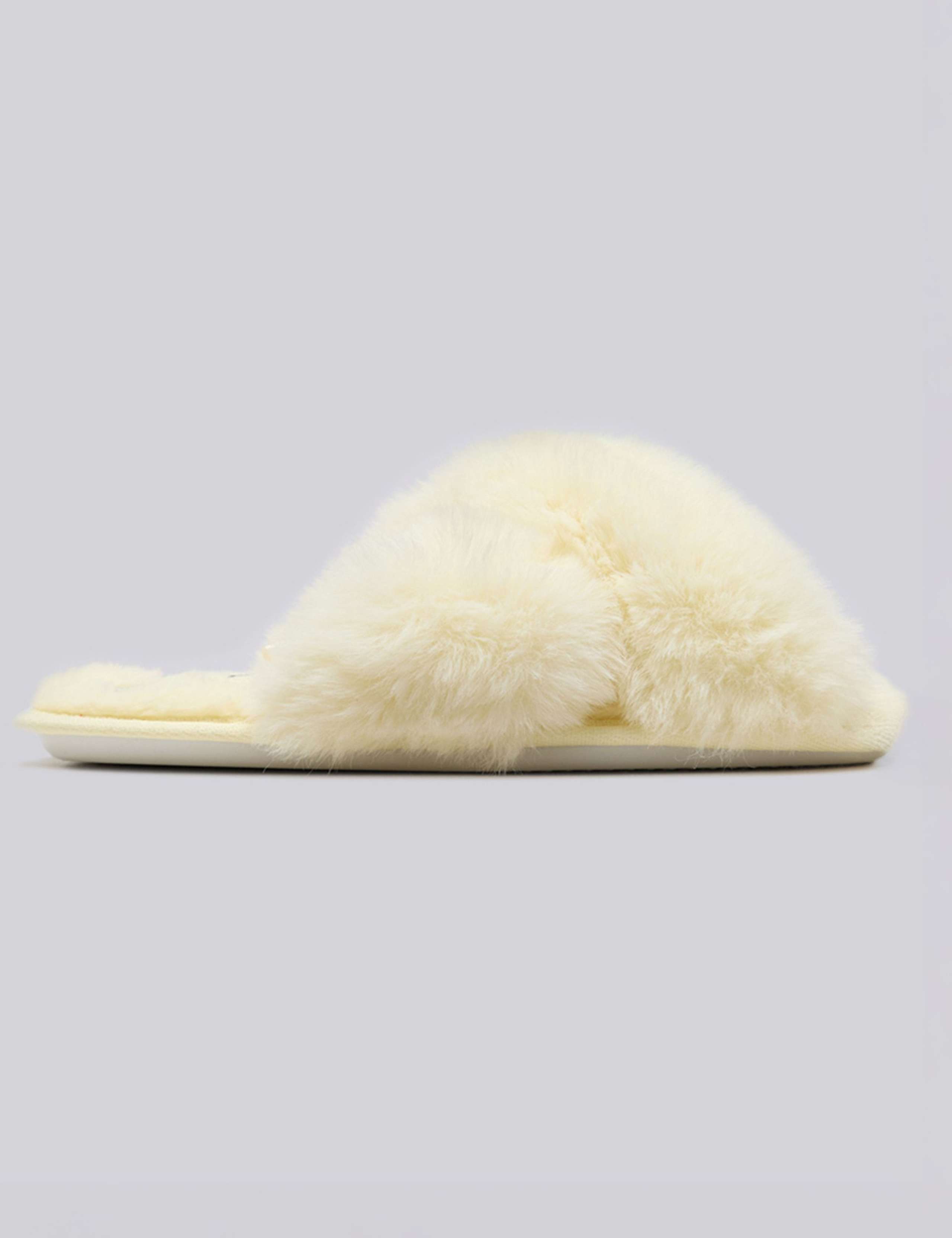 Floral Embroidered Crossband Open Toe Slippers 1 of 4