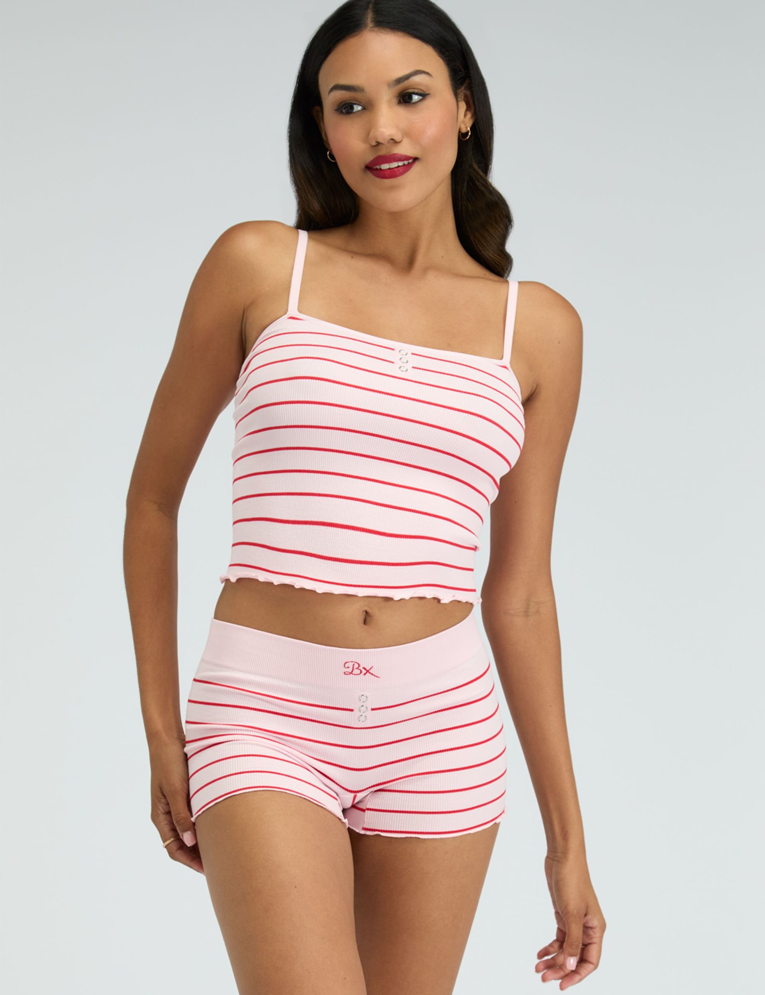 Ribbed Striped Pyjama Set 3 of 6
