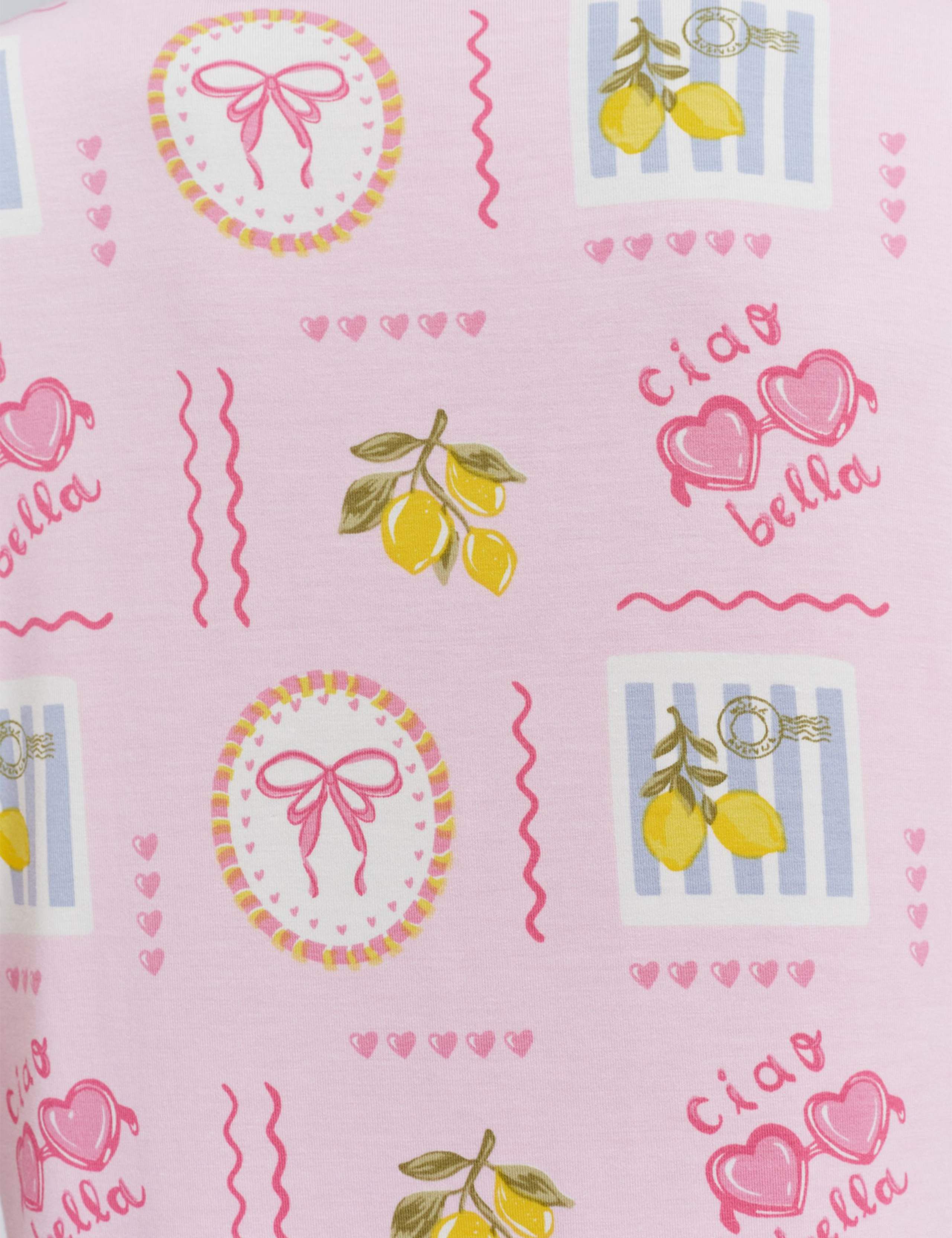 Postcard Modal Rich Printed Pyjamas in a Bag 6 of 6