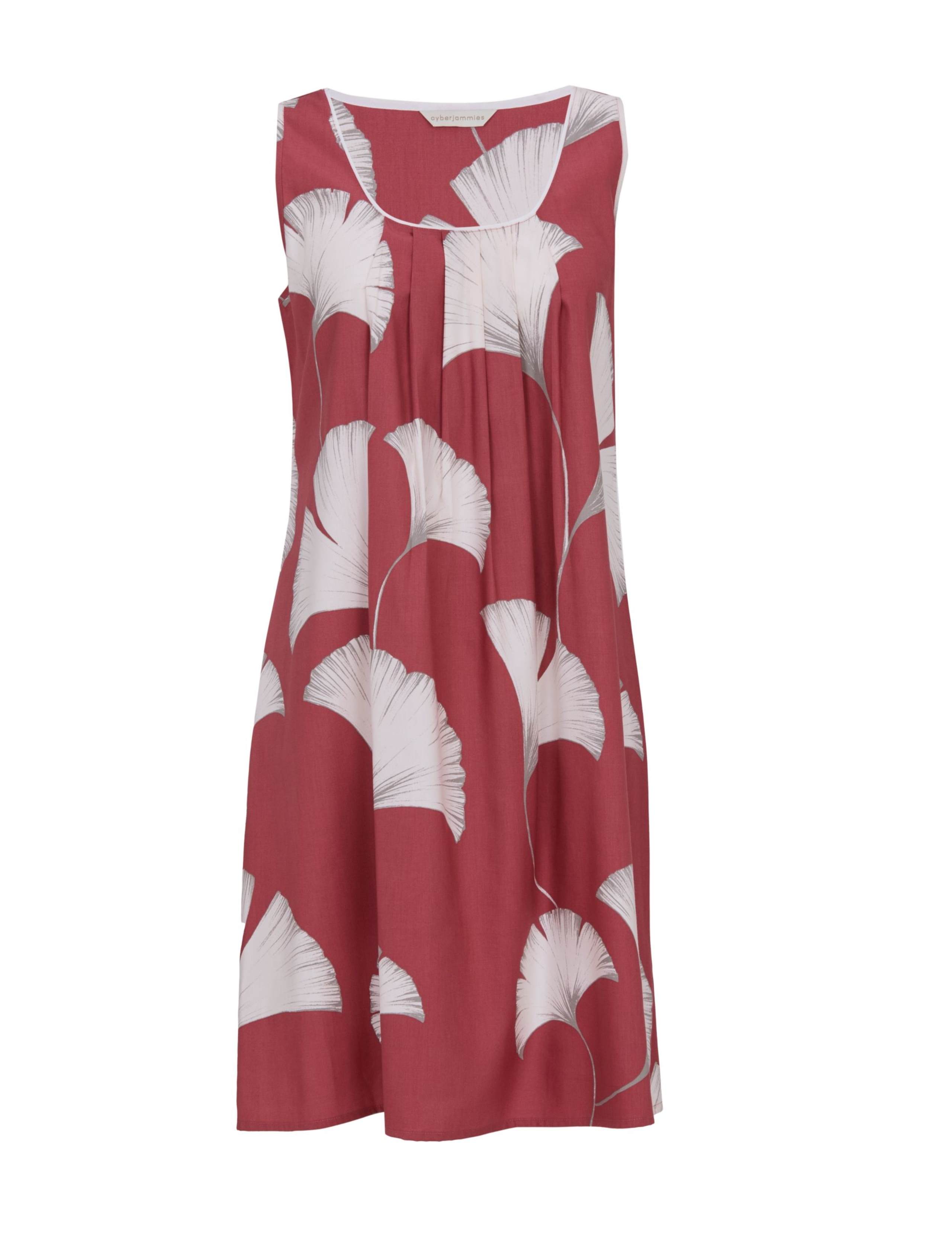 Cotton Rich Leaf Print Short Nightdress 2 of 4