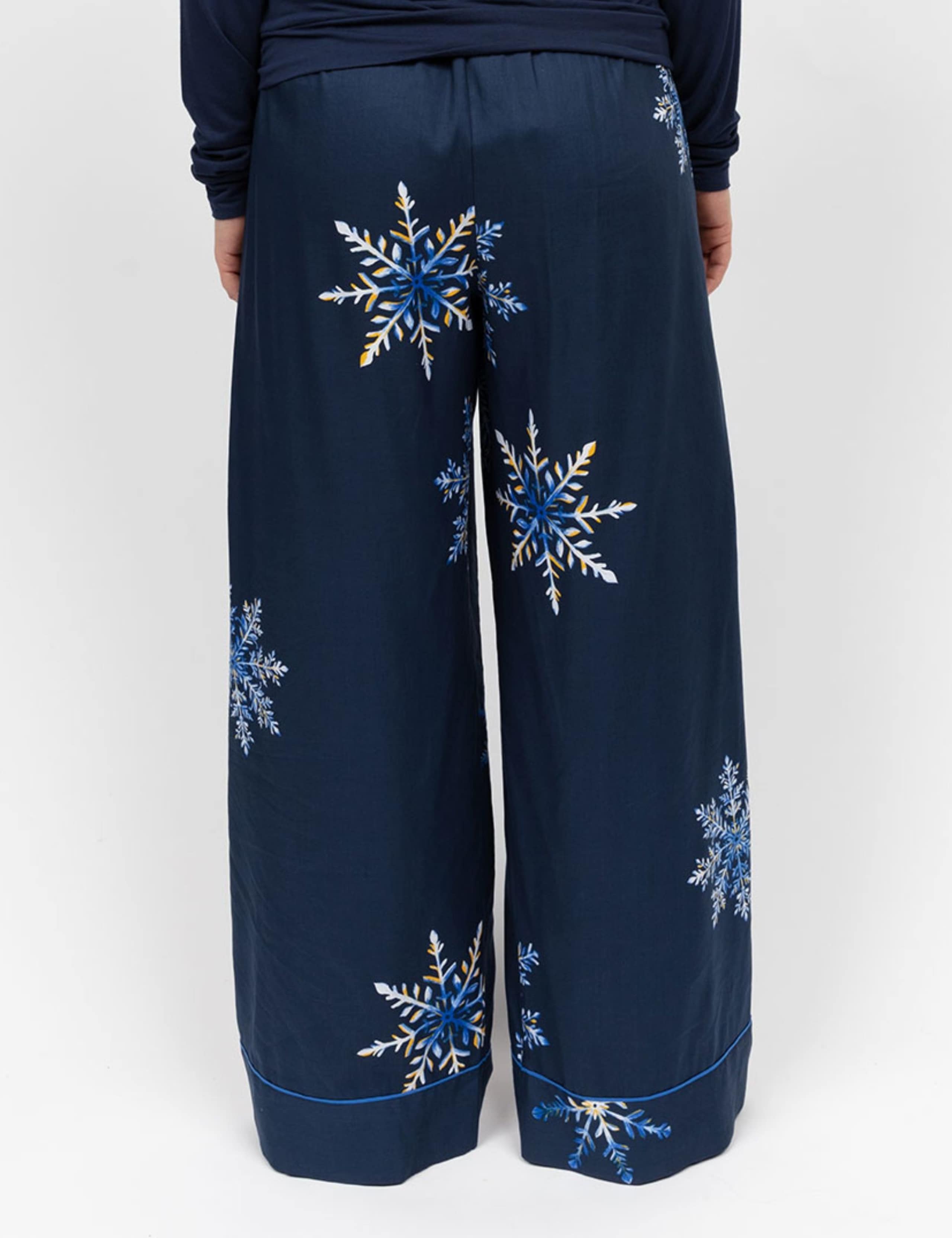 Cotton Rich Snowflake Print Family Christmas Pyjama Bottoms 4 of 4