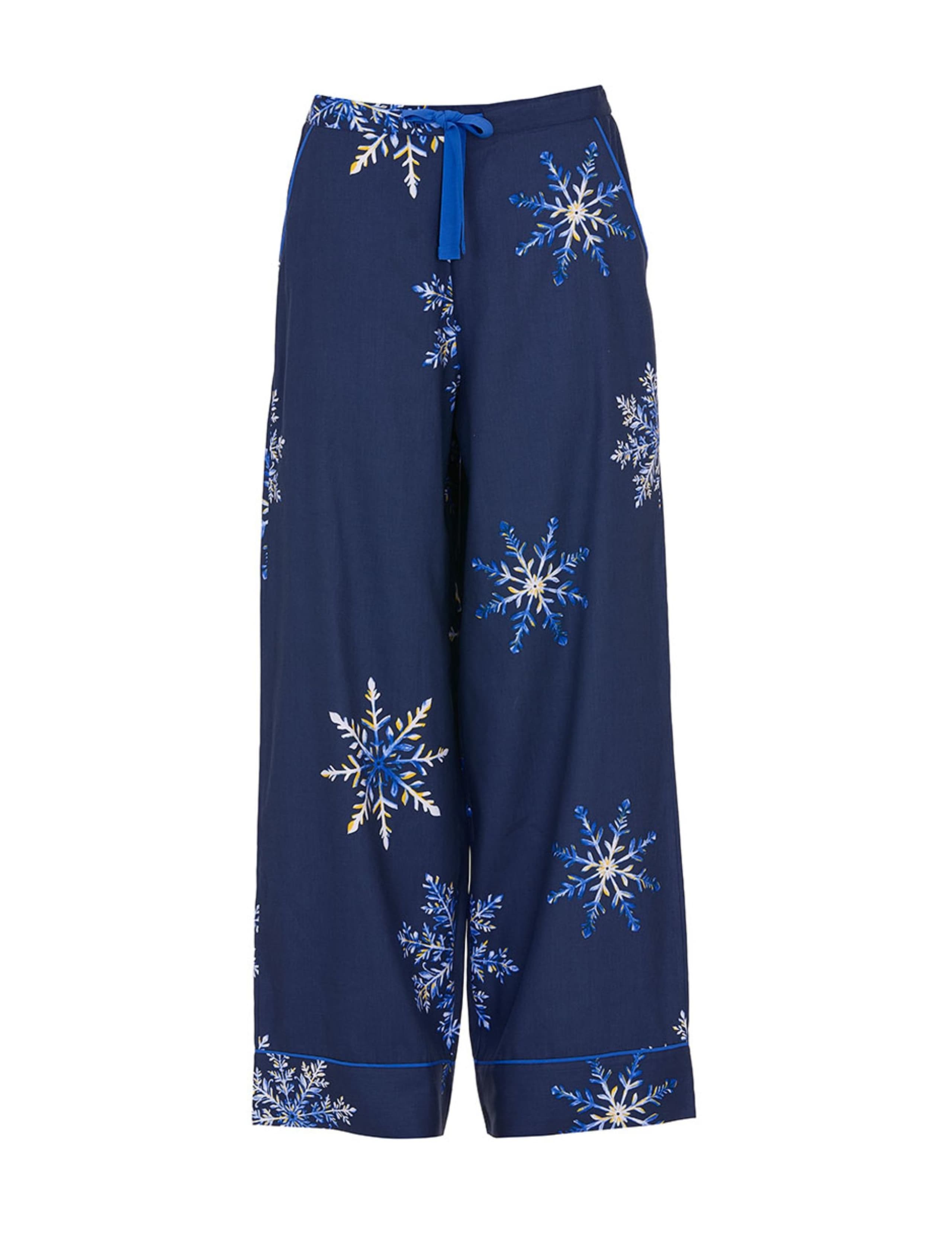 Cotton Rich Snowflake Print Family Christmas Pyjama Bottoms 2 of 4