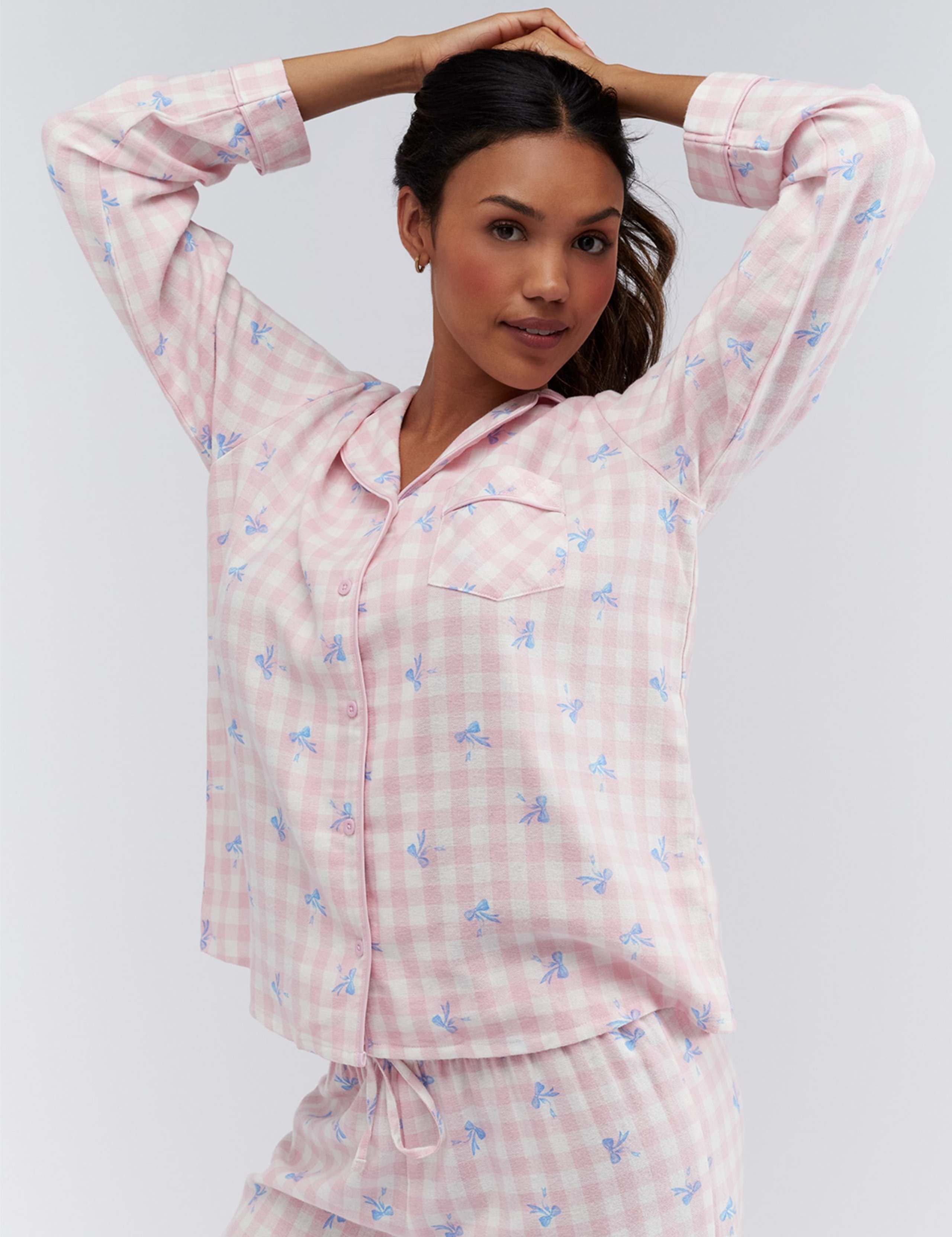 Gingham Bow Pyjamas in a Bag 4 of 13