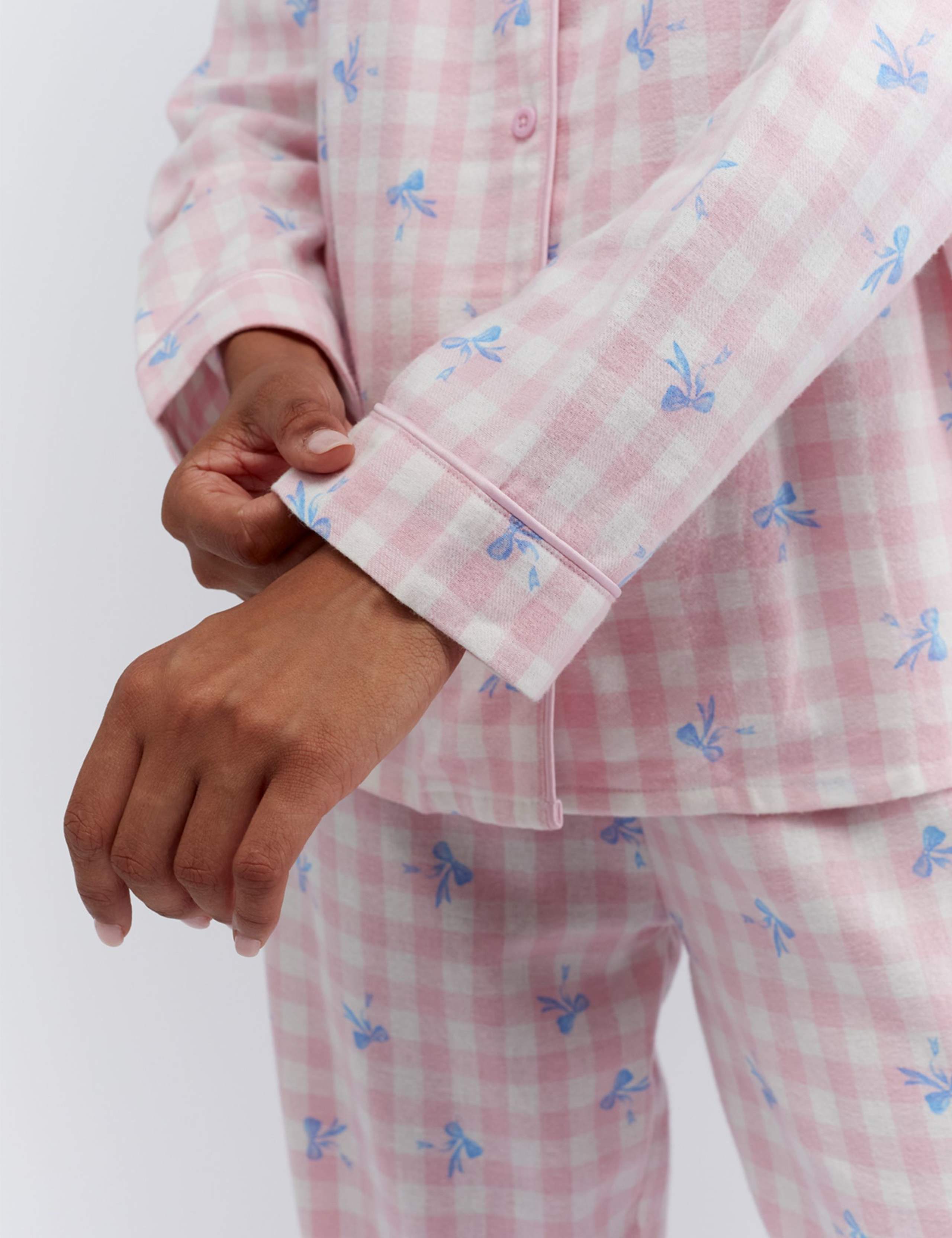 Gingham Bow Pyjamas in a Bag 9 of 13