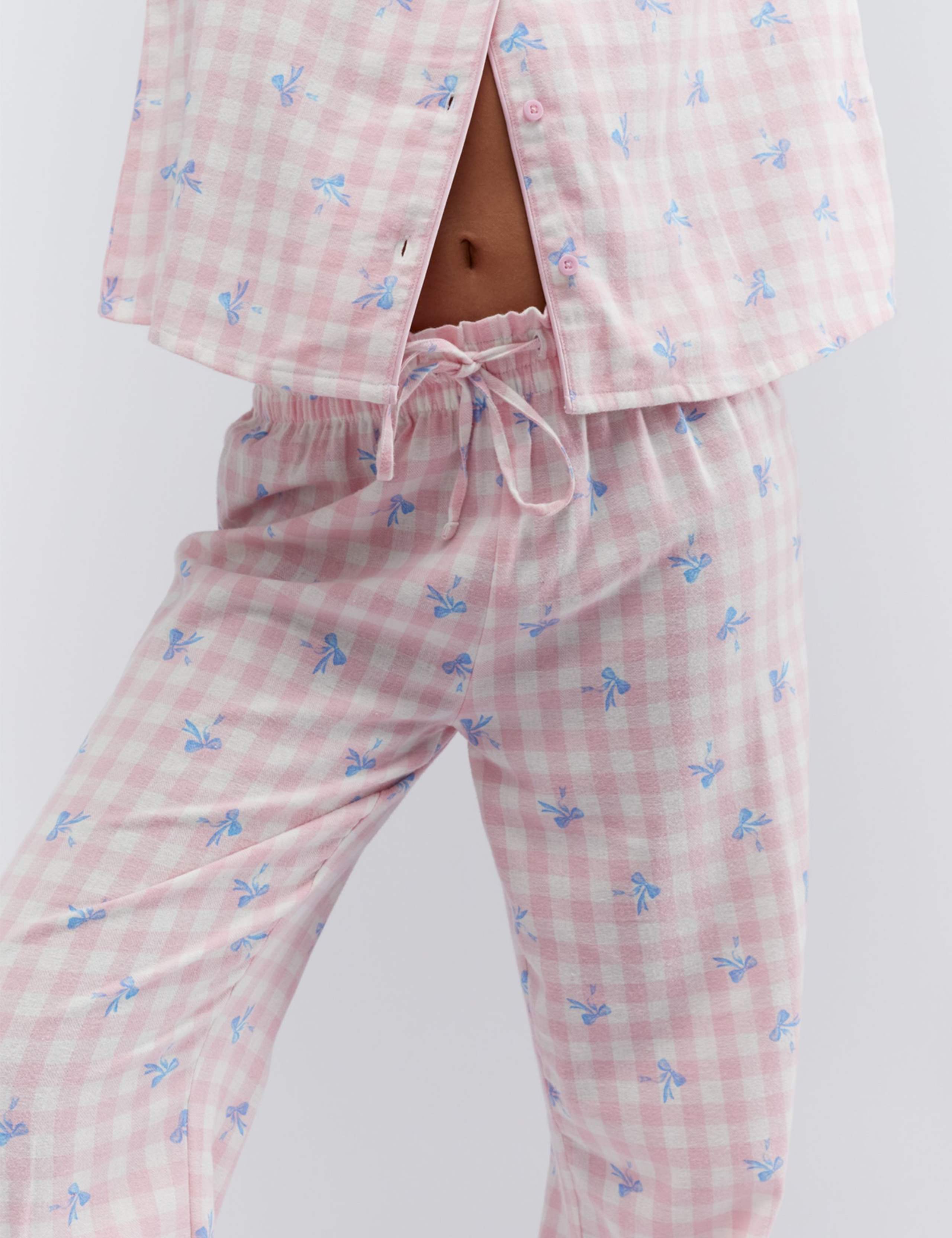 Gingham Bow Pyjamas in a Bag 10 of 13