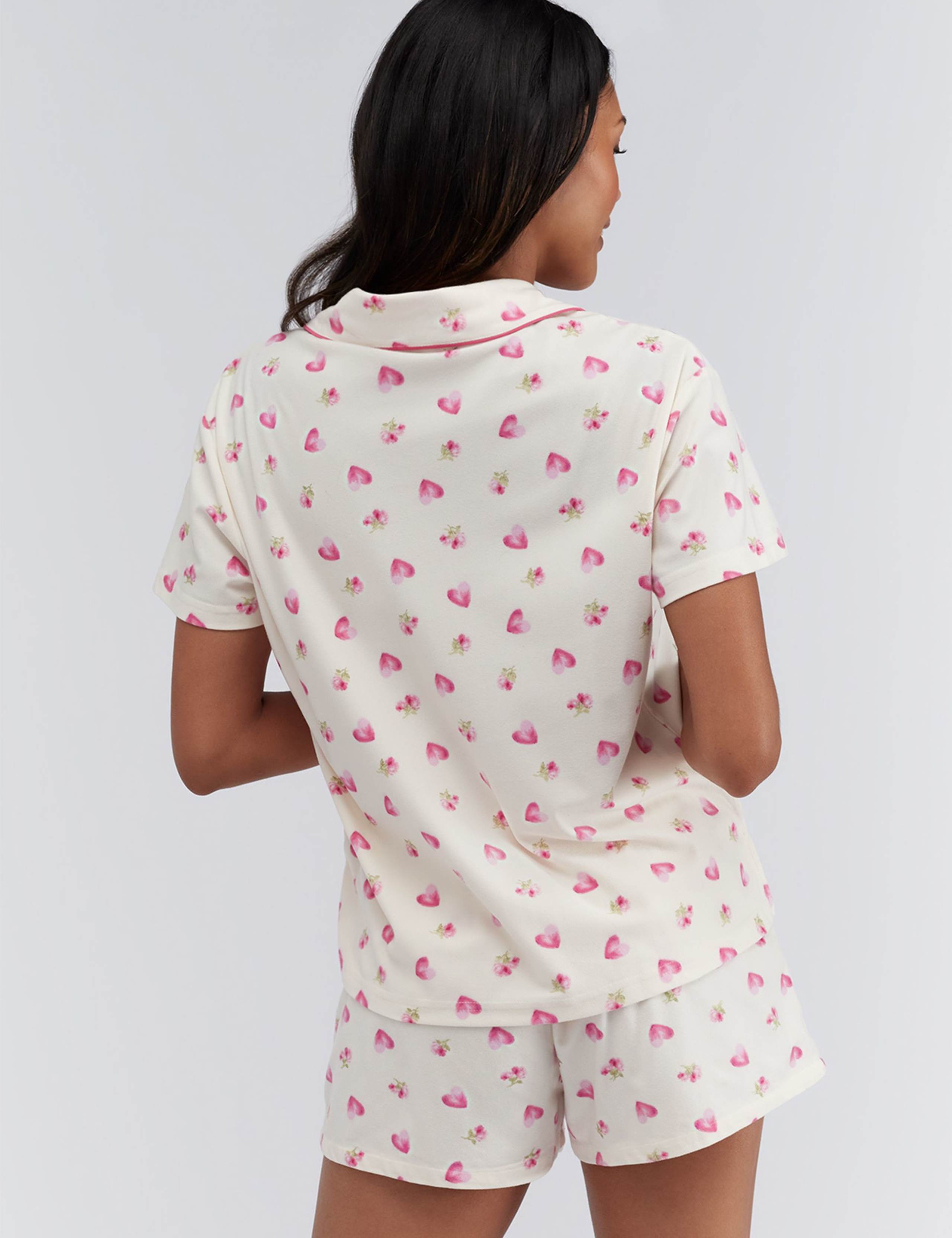 Pure Cotton Heart & Rose Pyjamas in a Bag 4 of 8