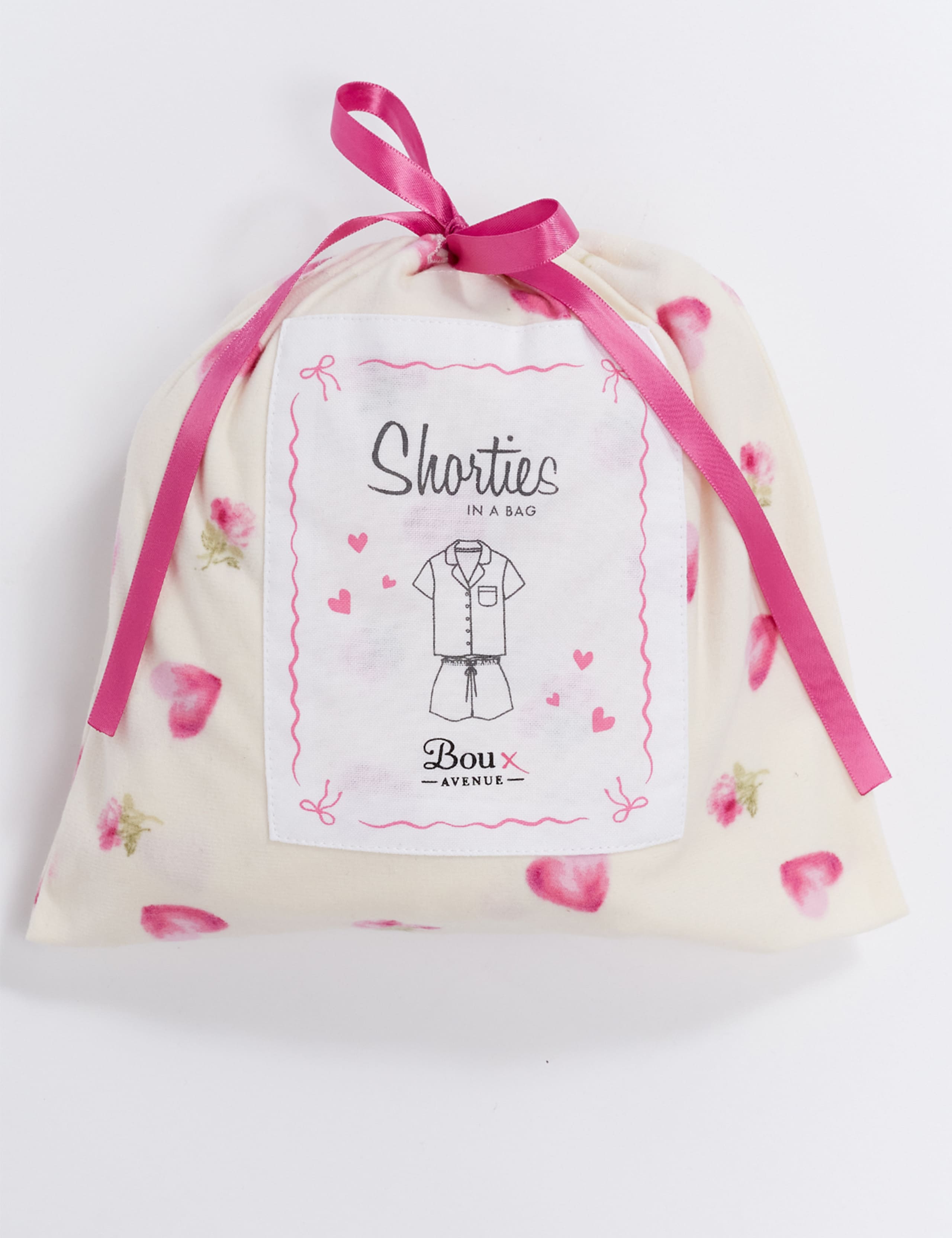 Pure Cotton Heart & Rose Pyjamas in a Bag 8 of 8