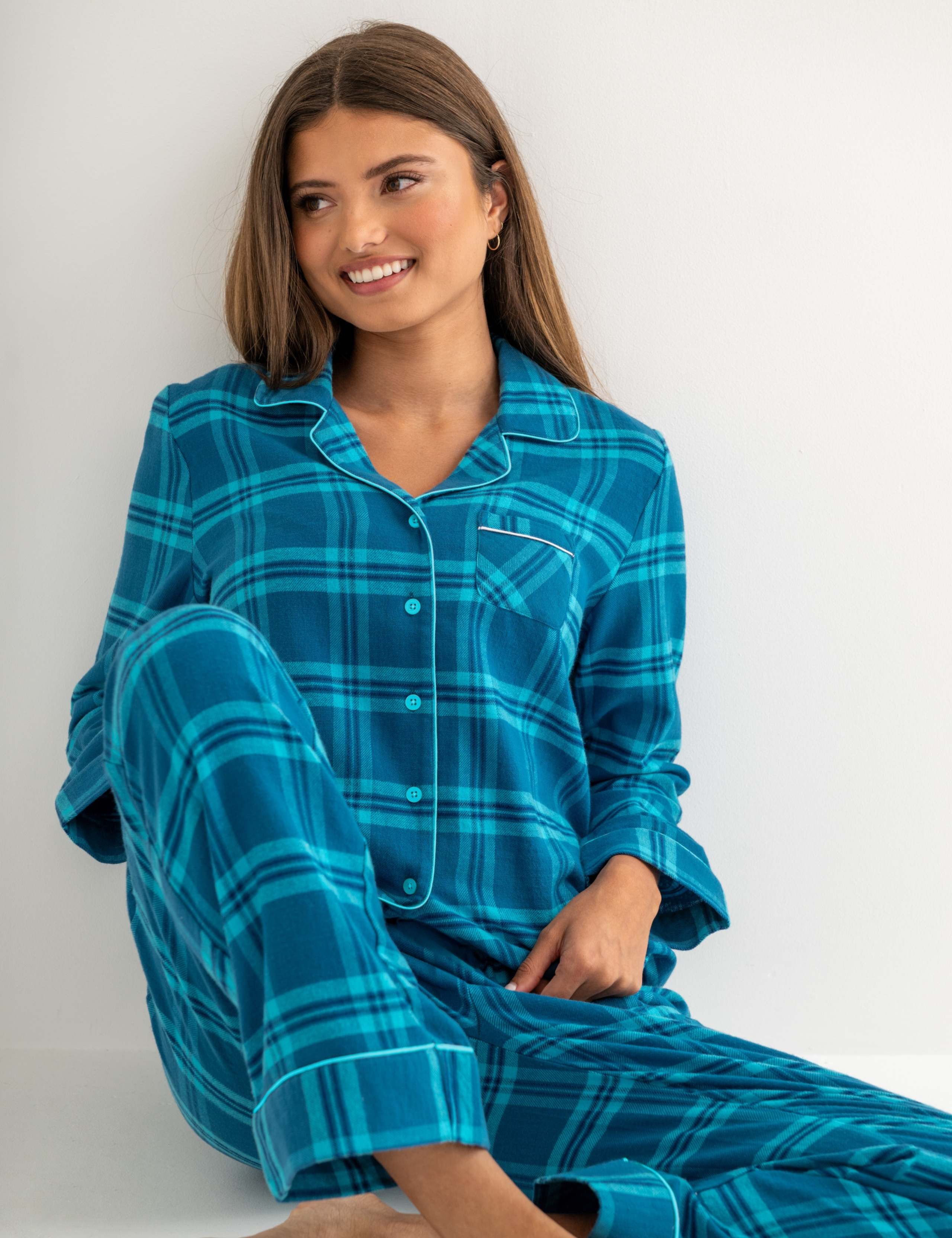 Pure Cotton Check Pyjama Set 5 of 7