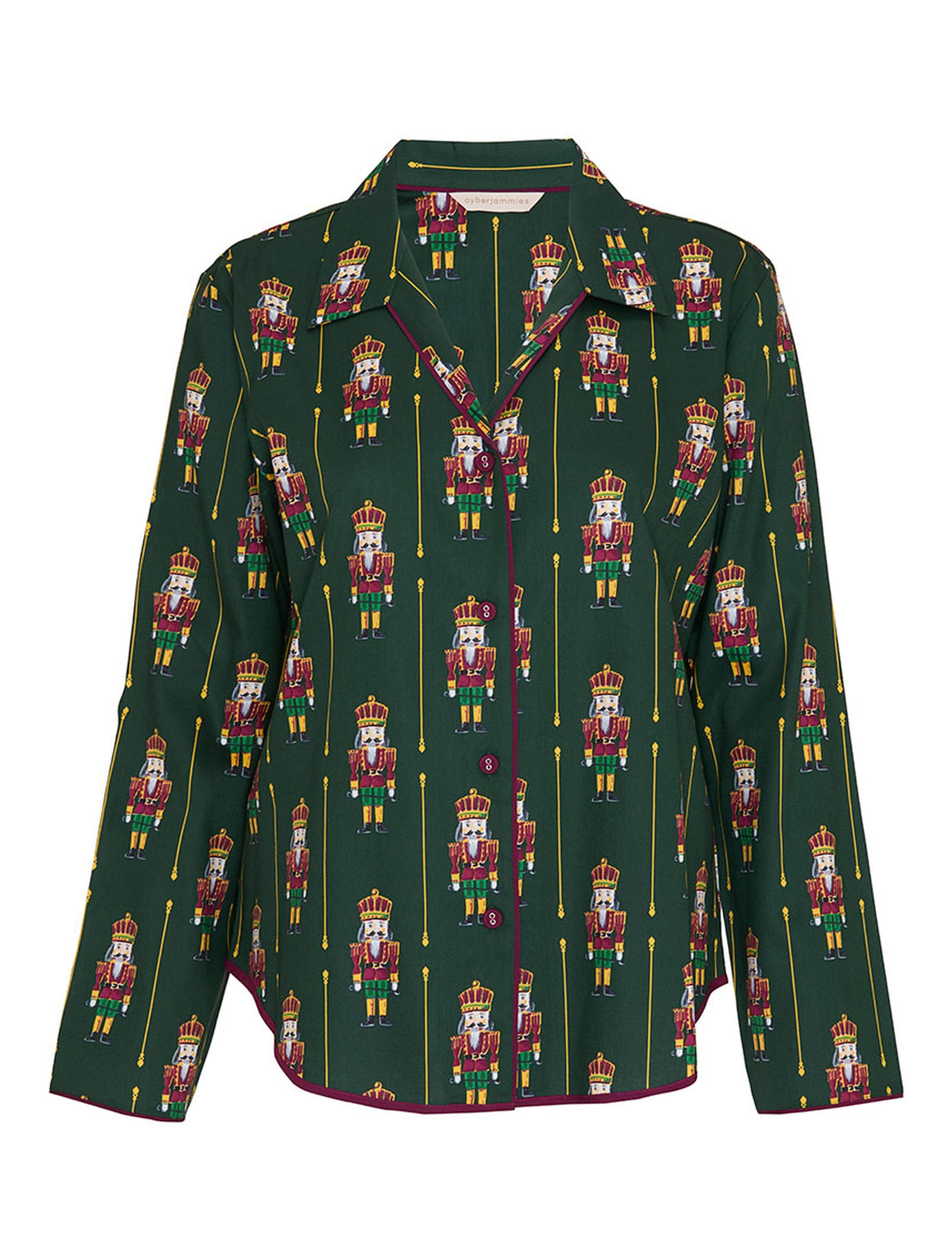 Christmas Cotton Modal Nutcracker Print Pyjama Top 2 of 3