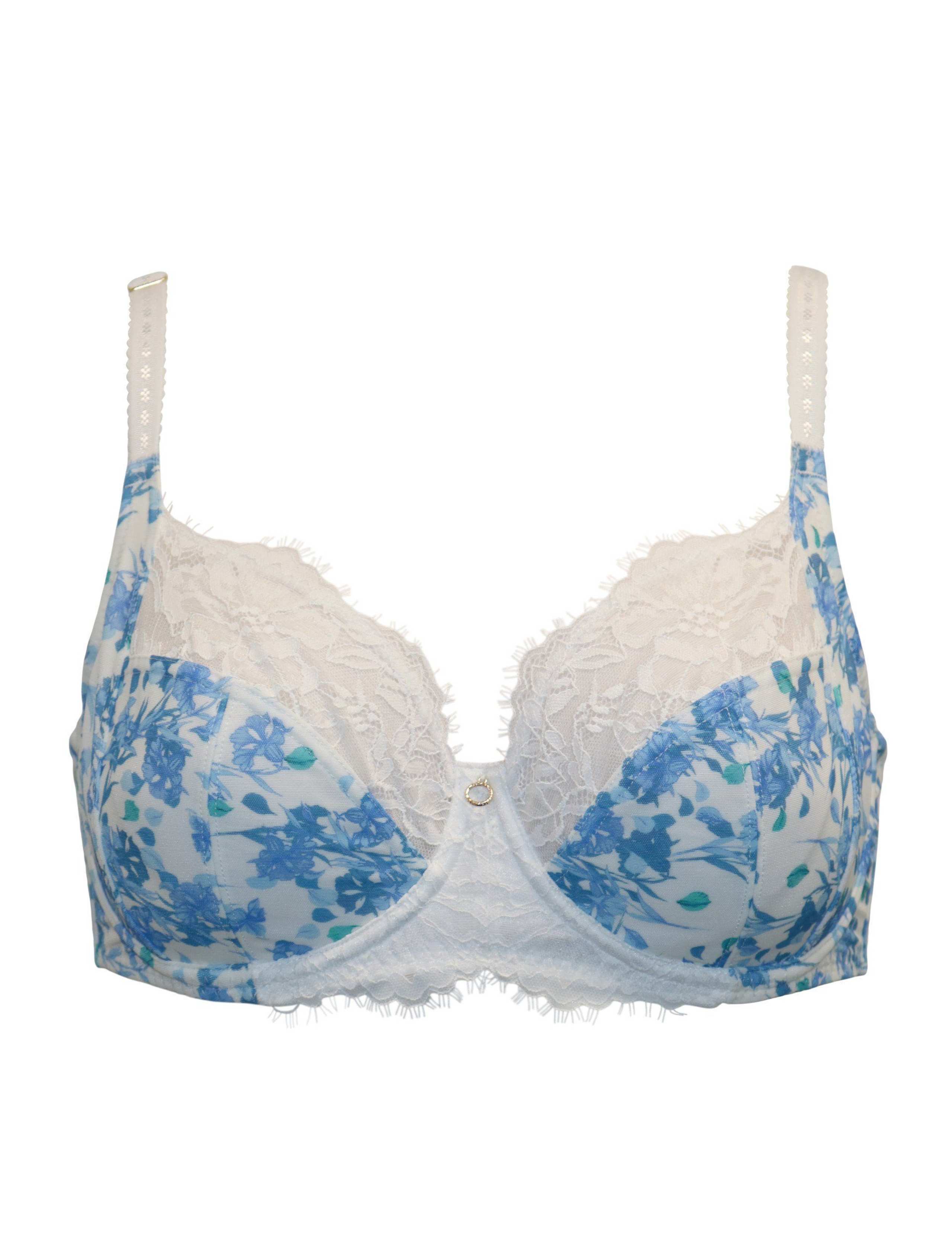 Bliss Floral Wired Side Support Full Cup Bra (D-J) 2 of 8